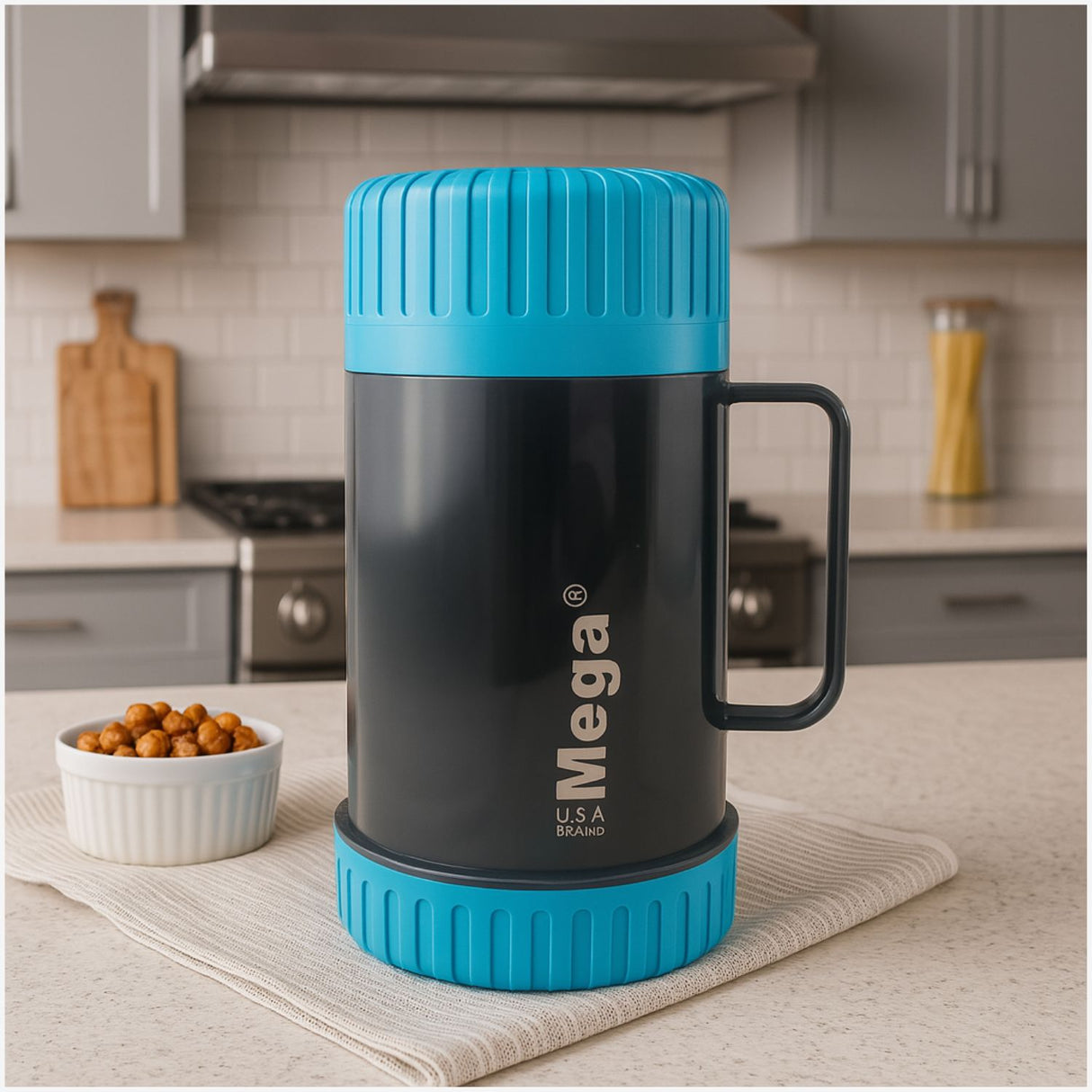 Termo Mega New Magnum 750mL Boca Ancha Comida Caliente Celeste