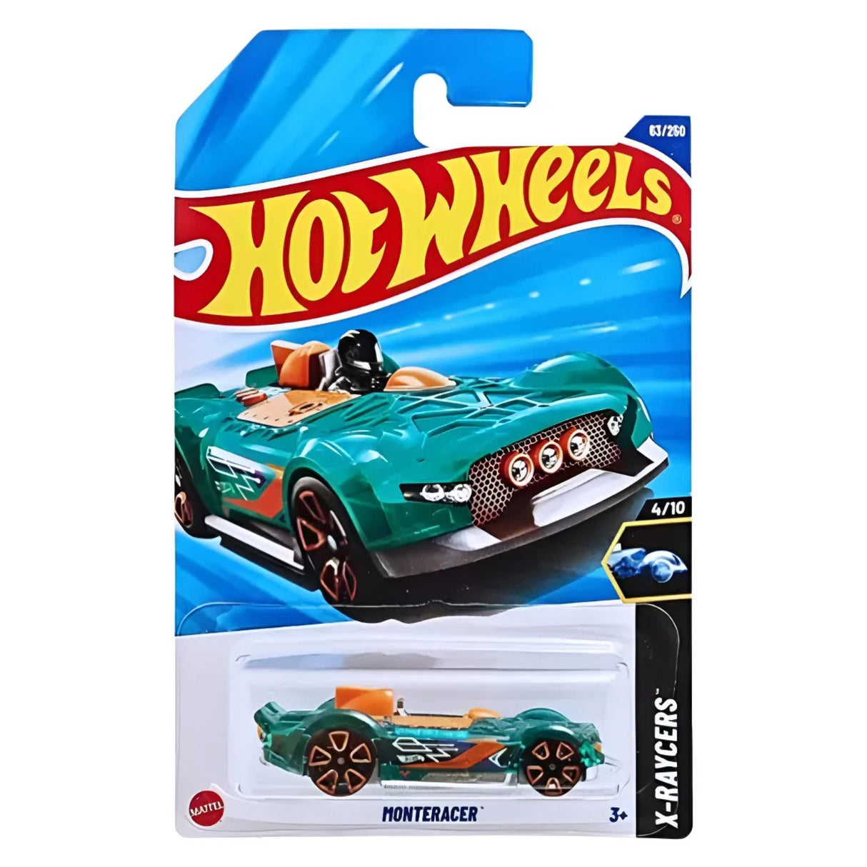 Auto Hot Wheels Regular Monteracer Juguete Mattel 63/250