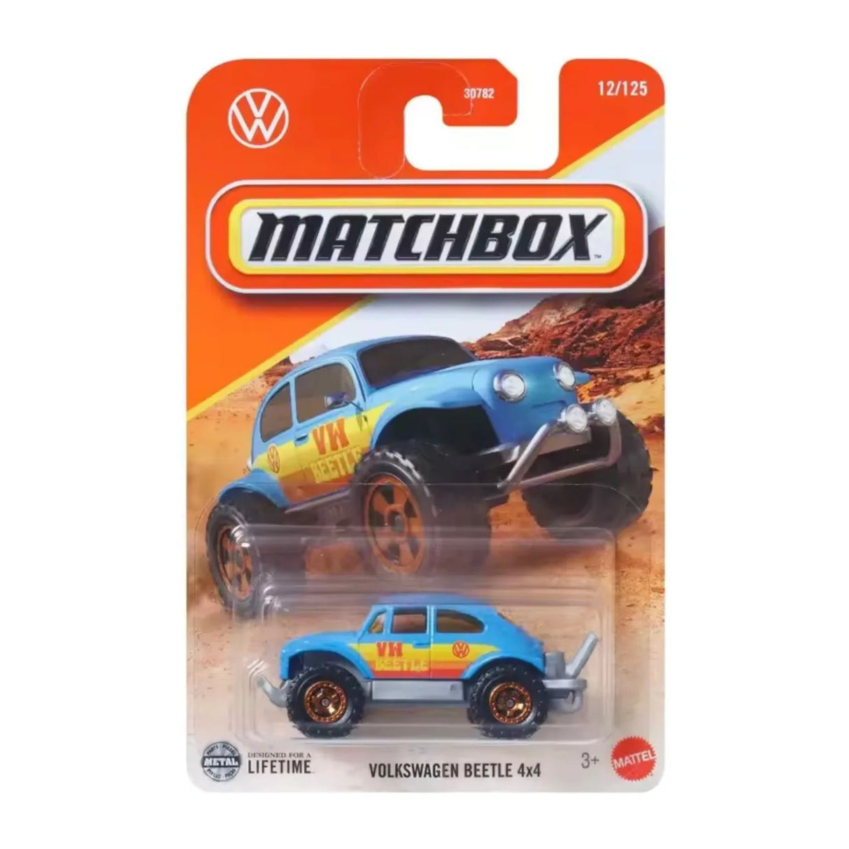 Auto Basico Volkswagen Beetle 4x4 Matchbox Mattel Juguete