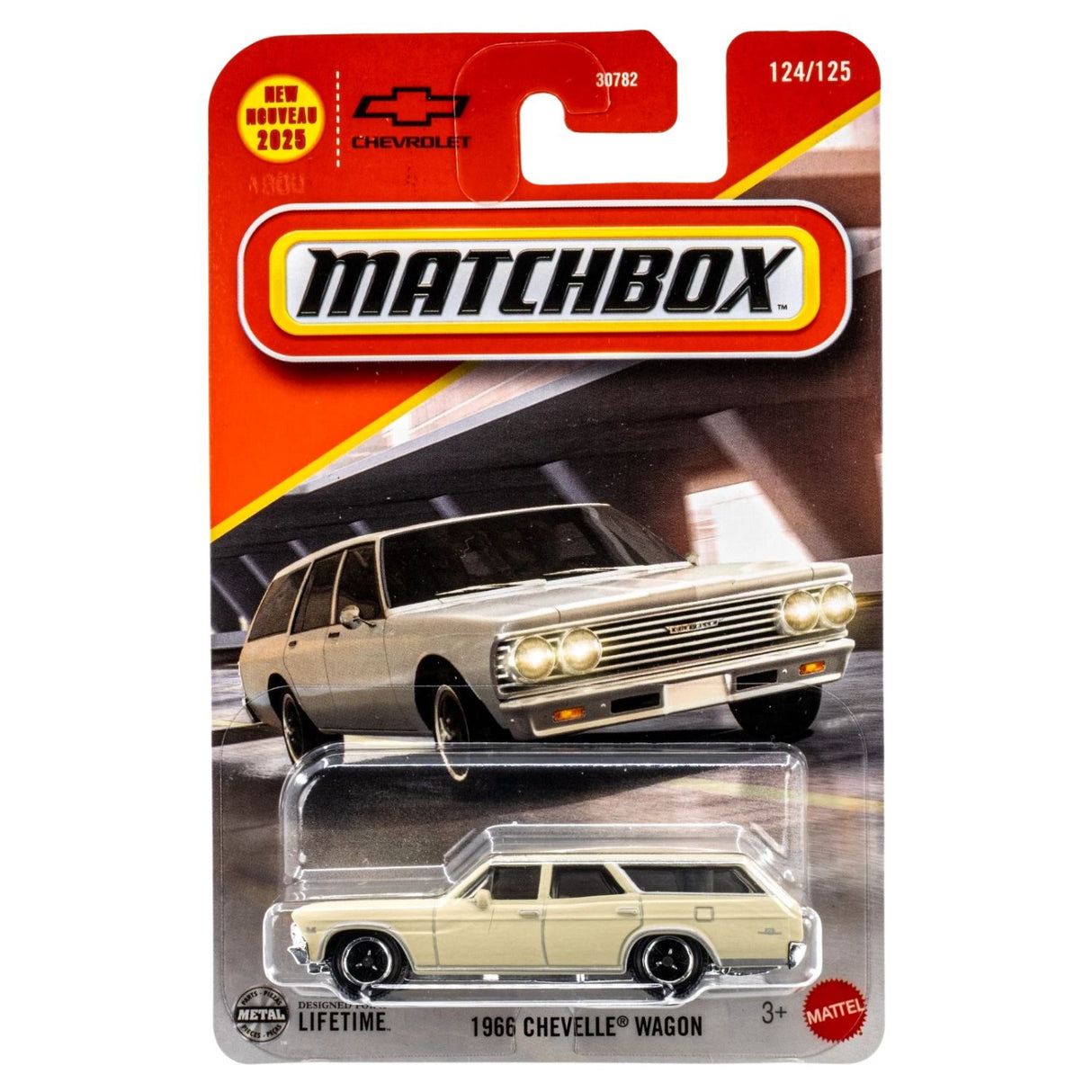 Auto Basico 1966 Chevelle Wagon Matchbox Mattel Juguete