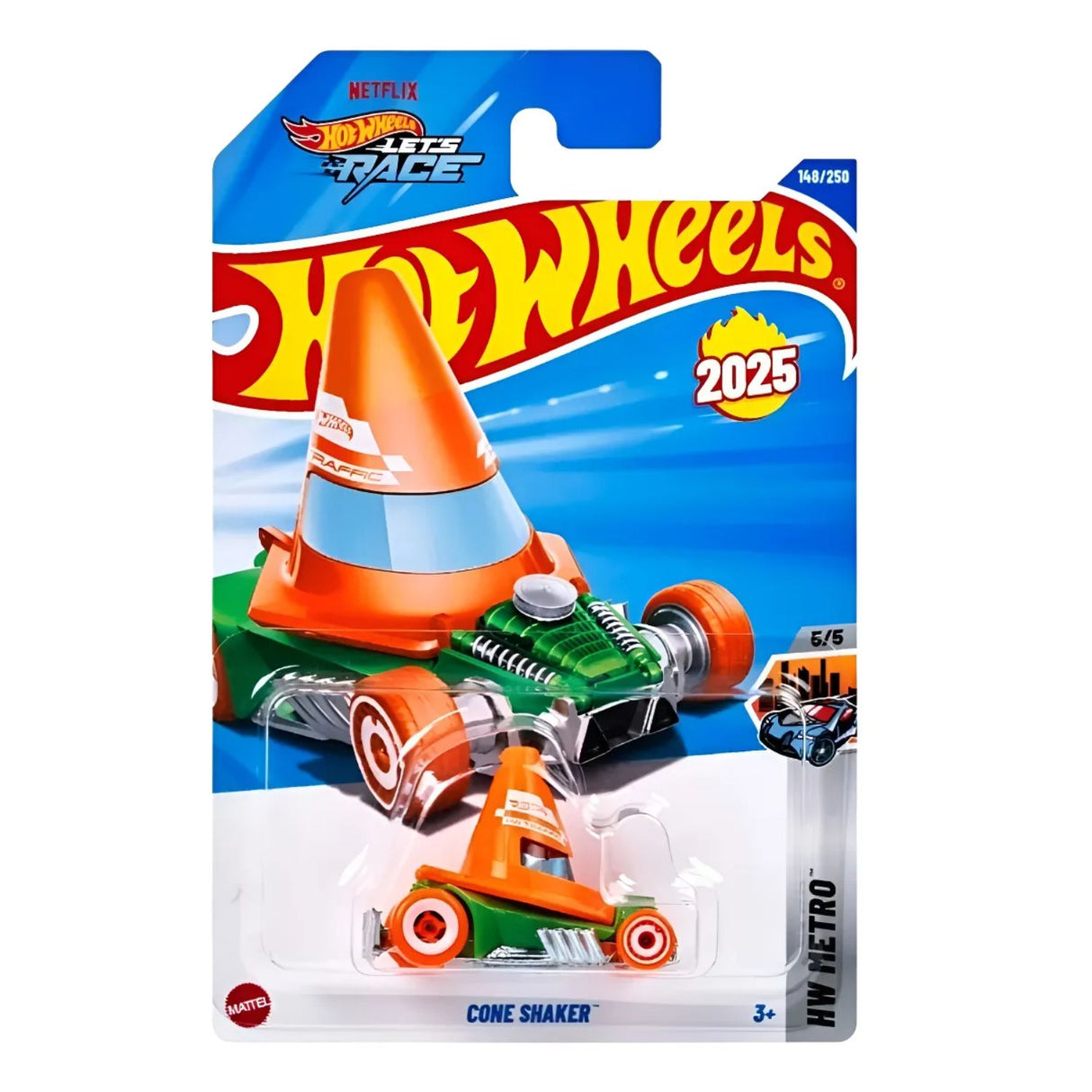 Auto Hot Wheels Regular Cone Shaker Juguete Mattel 148/250