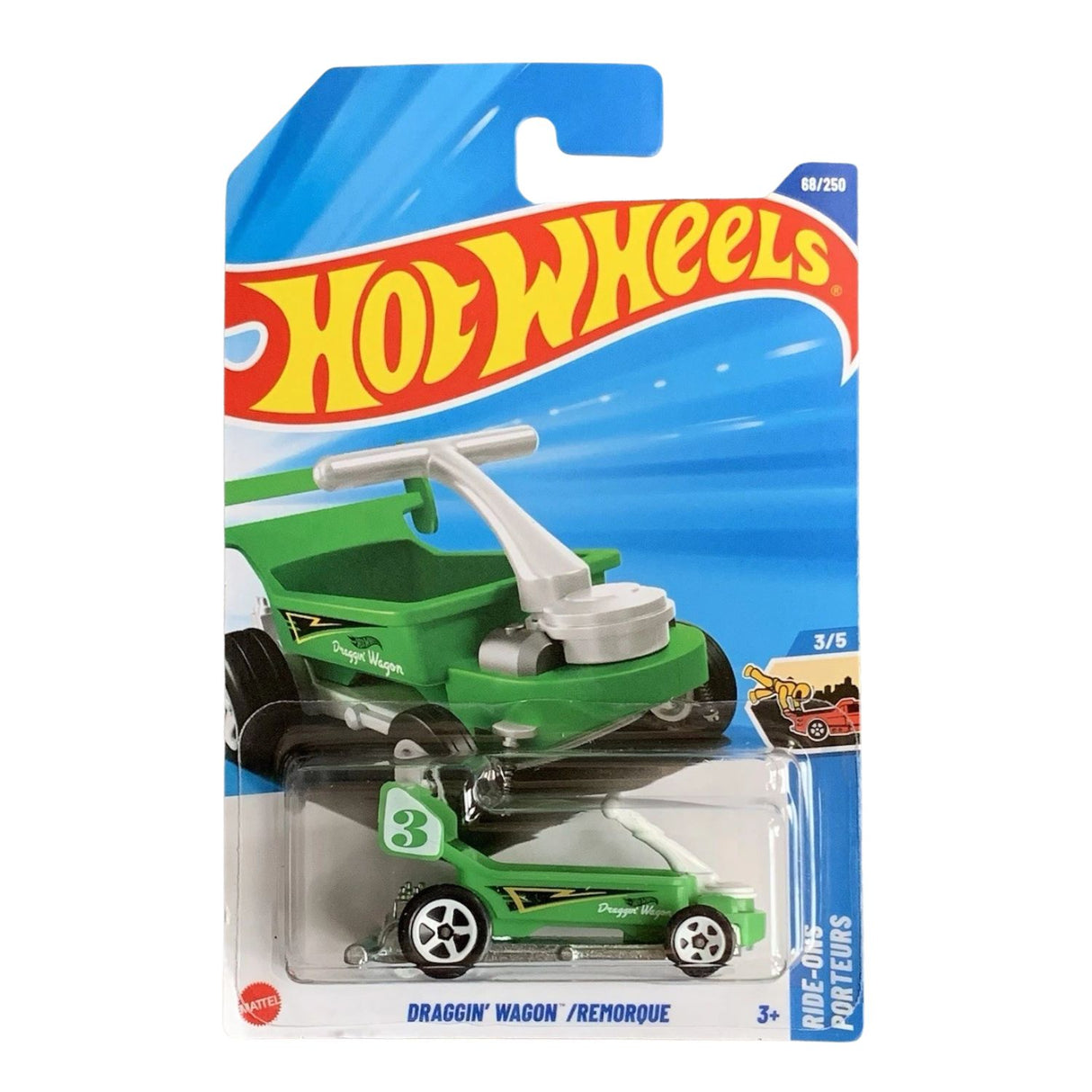 Auto Hot Wheels Regular Draggin Wagon/Remorque Mattel 68/250 | Disparo.cl