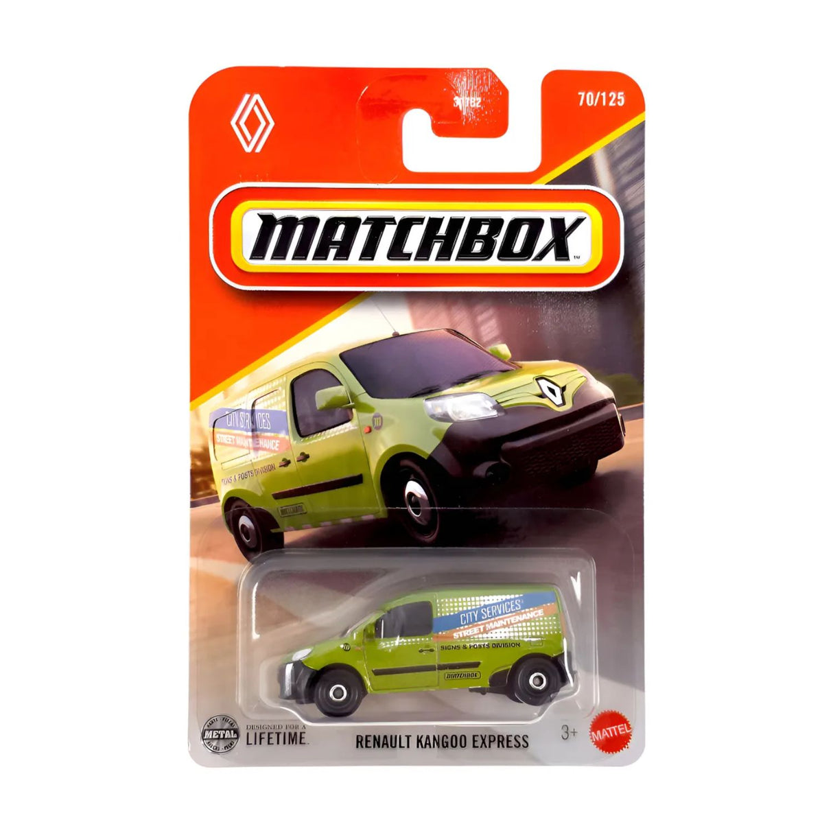 Auto Basico Renault Kangoo Express Matchbox Mattel Juguete