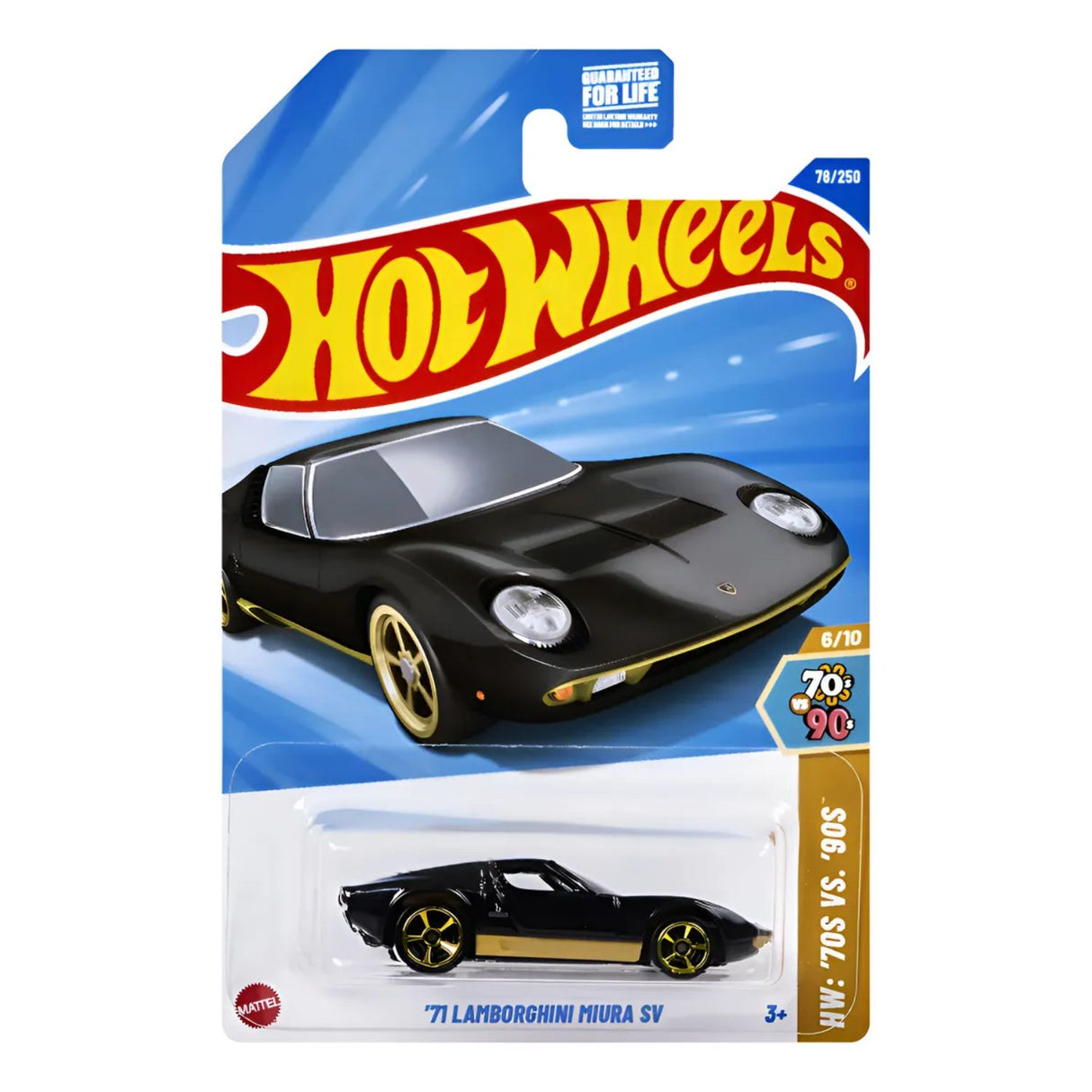 Auto Hot Wheels 71 Lamborghini Miura Sv Mattel 78/250 | Disparo.cl