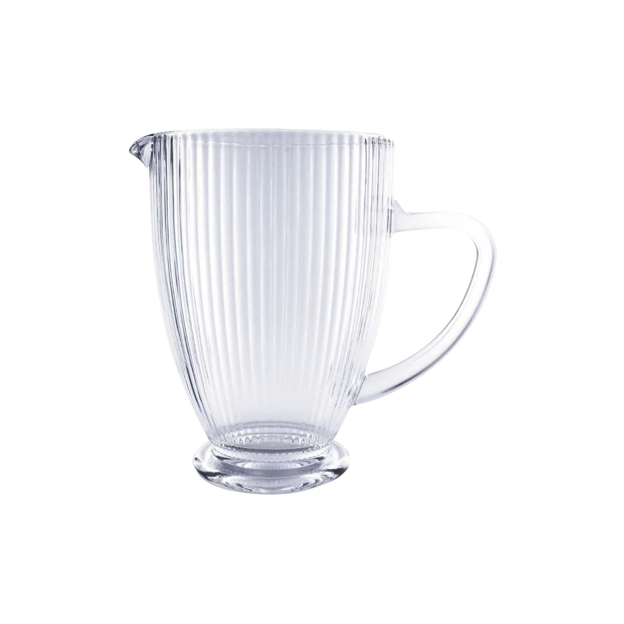 Jarra Tallada 1350mL Lisa Bebida Allegra Vidrio Transparente