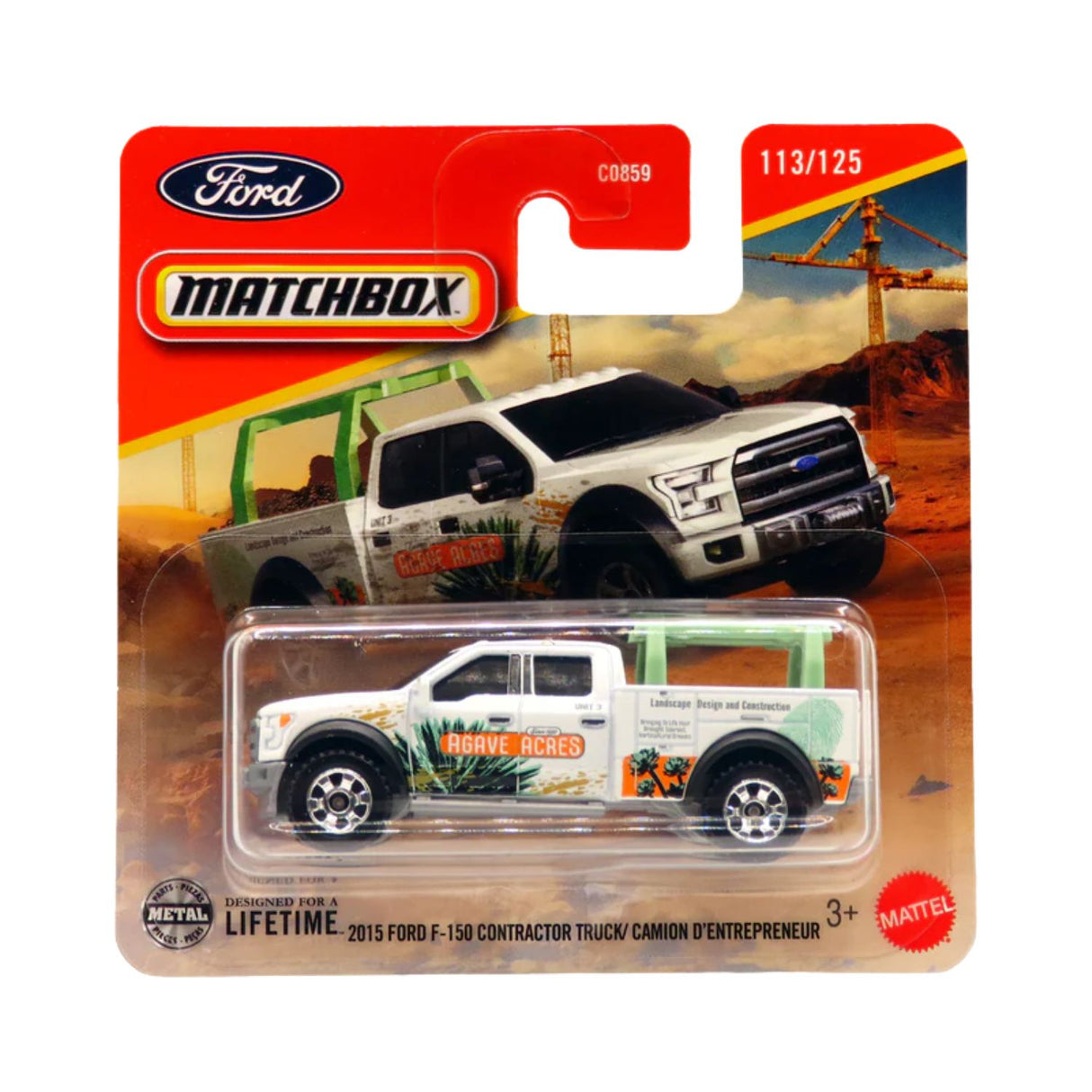 Auto 2015 Ford F 150 Contractor Truck Matchbox Juguete