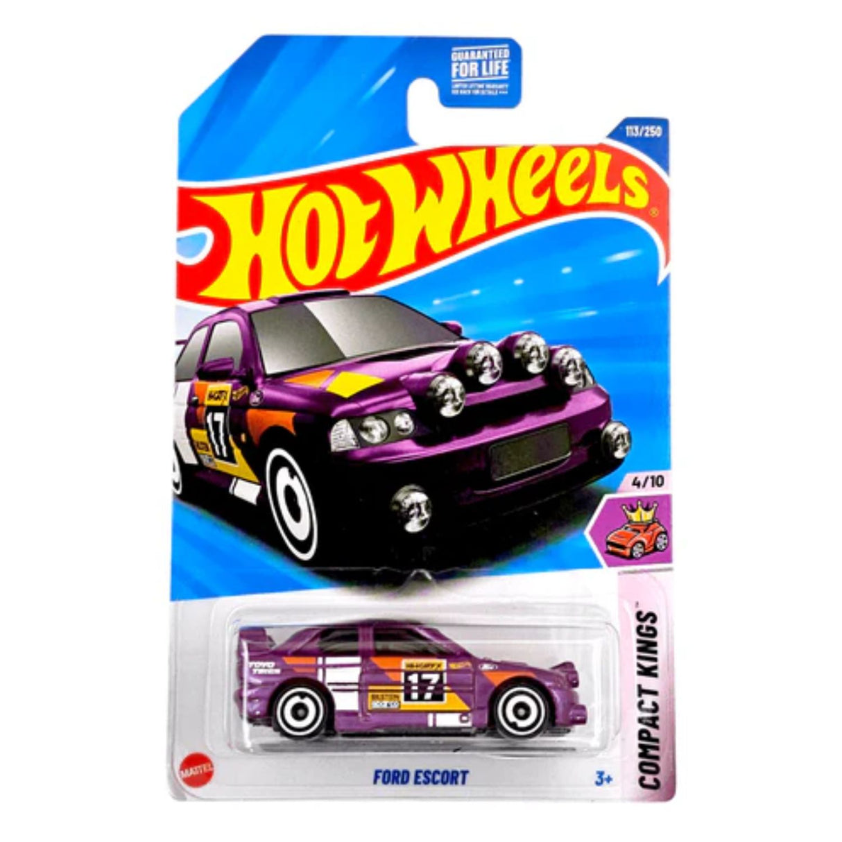 Auto Hot Wheels Regular Ford Escort Juguete Mattel 113/250