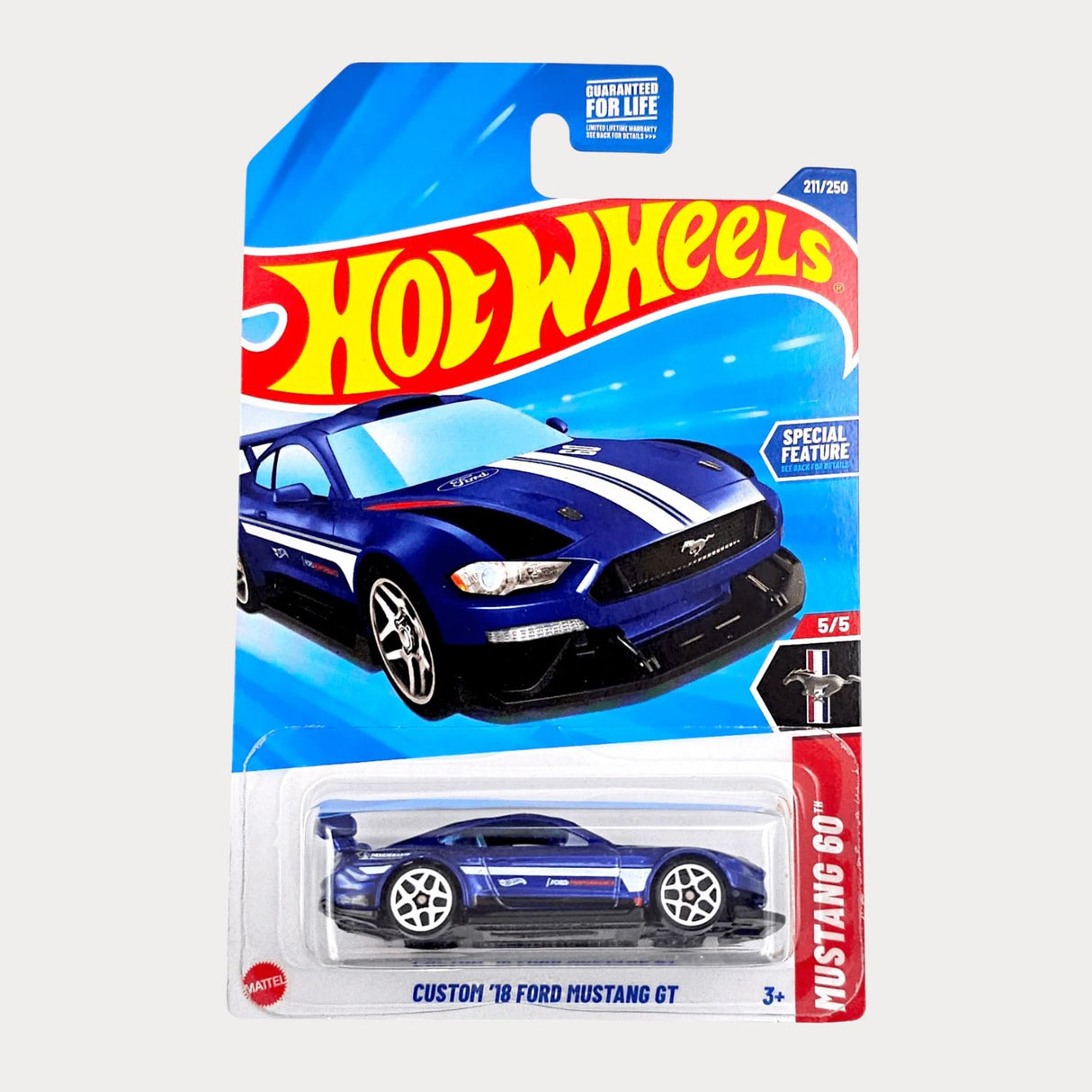 Auto Hot Wheels Custom 18 Ford Mustang Gt Mattel 211/250