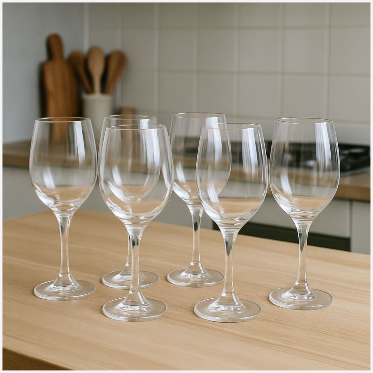 Display 6 Copas Transparente de Vino Tinto Rioja 386ml Cristar