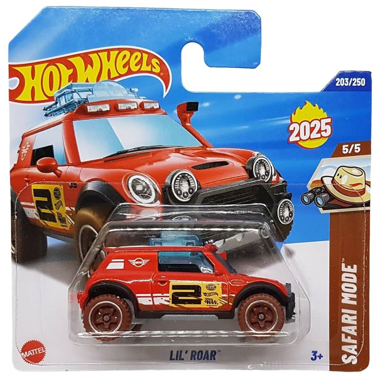 Auto Hot Wheels Lil' Roar Safari 203/250 Juguete Mattel
