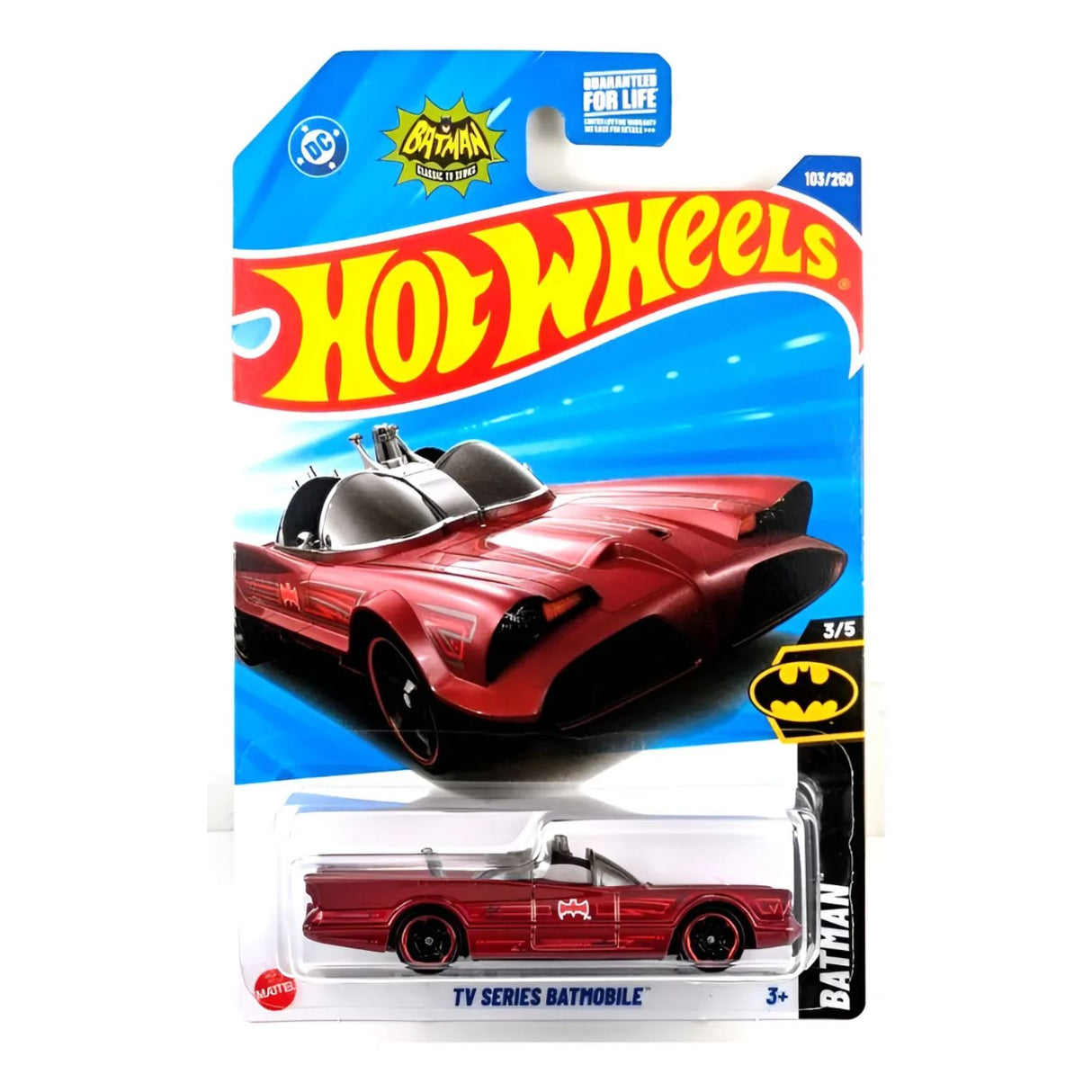 Auto Hot Wheels TV Series Batmobile Juguete Mattel 103/250