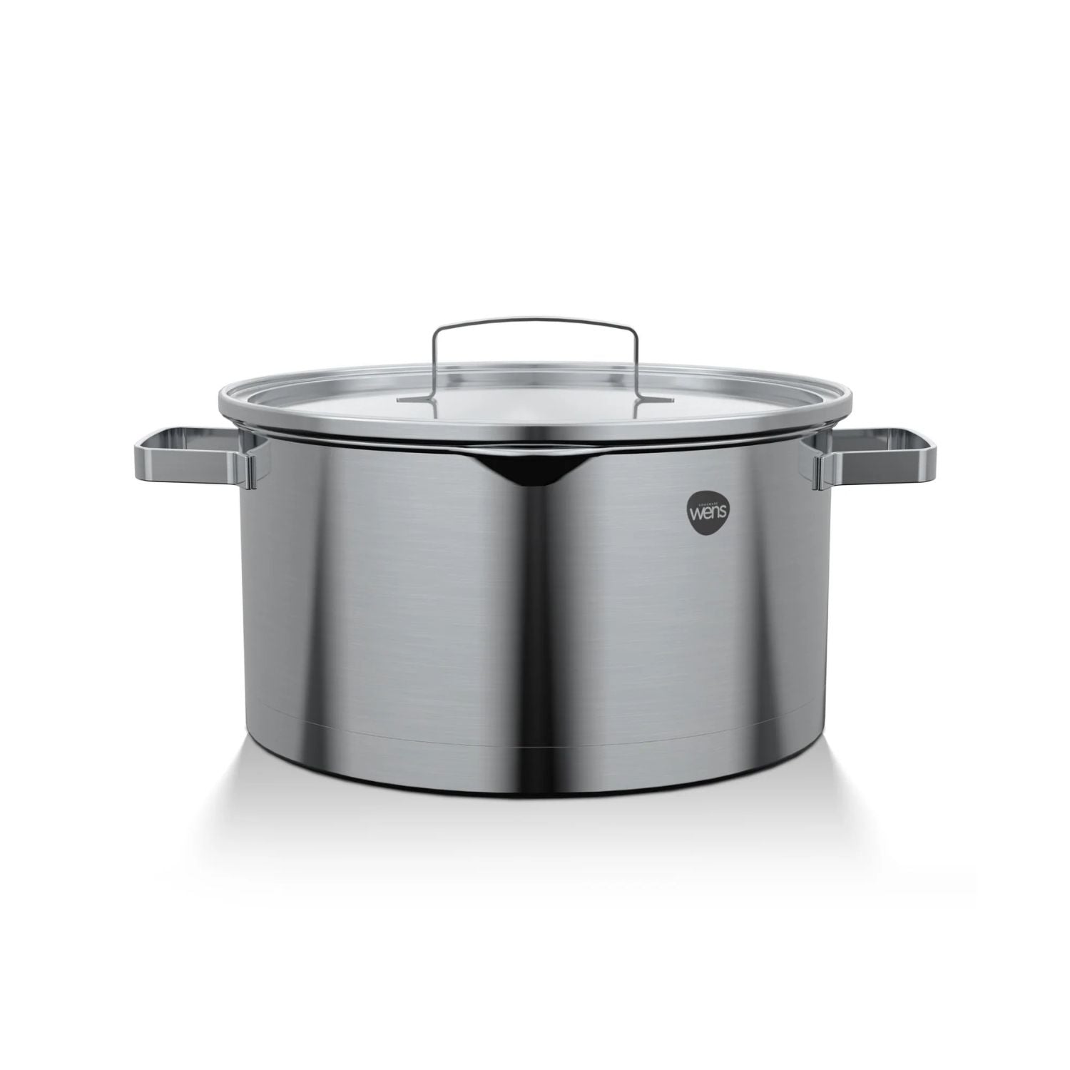 Cacerola Olla Acero Inoxidable De Cocina Con Tapa 24Cm Wens
