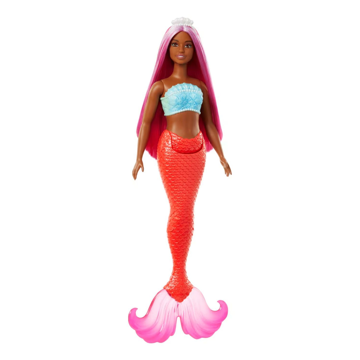 Barbie Muñeca Fantasía Sirena Mattel Cabello Fucsia Juguete