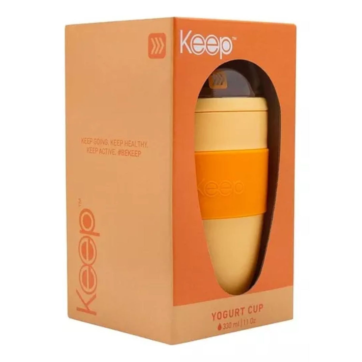 Vaso Yogurt Keep Cereal 330ml Con Cuchara
