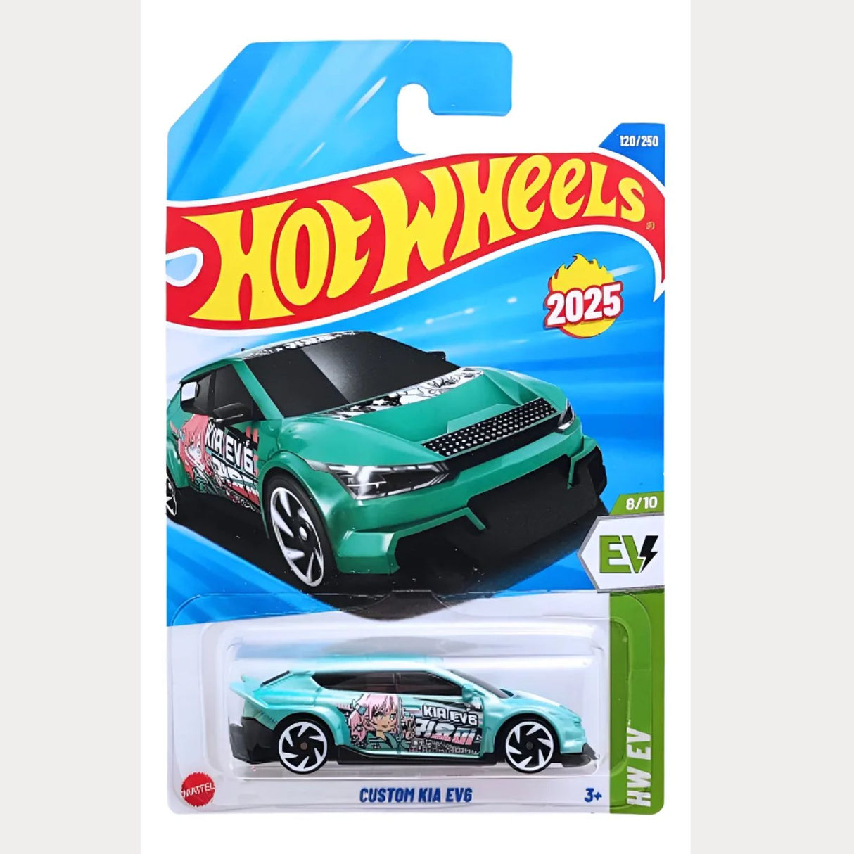 Auto Hot Wheels Regular Custom Kia Ev6 Mattel 120/250 | Disparo.cl