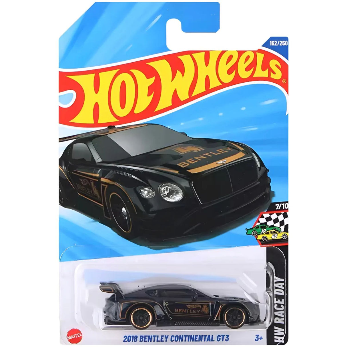 Auto Hot Wheels 2018 Bentley Continental Gt3 Mattel 162/250
