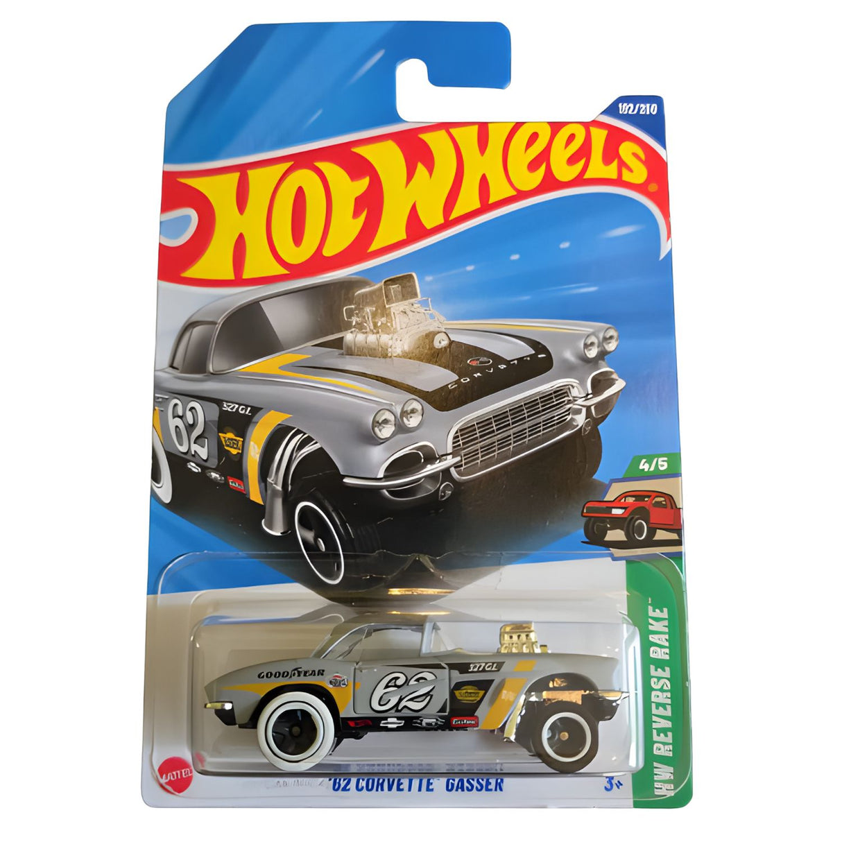 Auto Hot Wheels 62 Corvette Gasser Juguete Mattel 182/250 | Disparo.cl