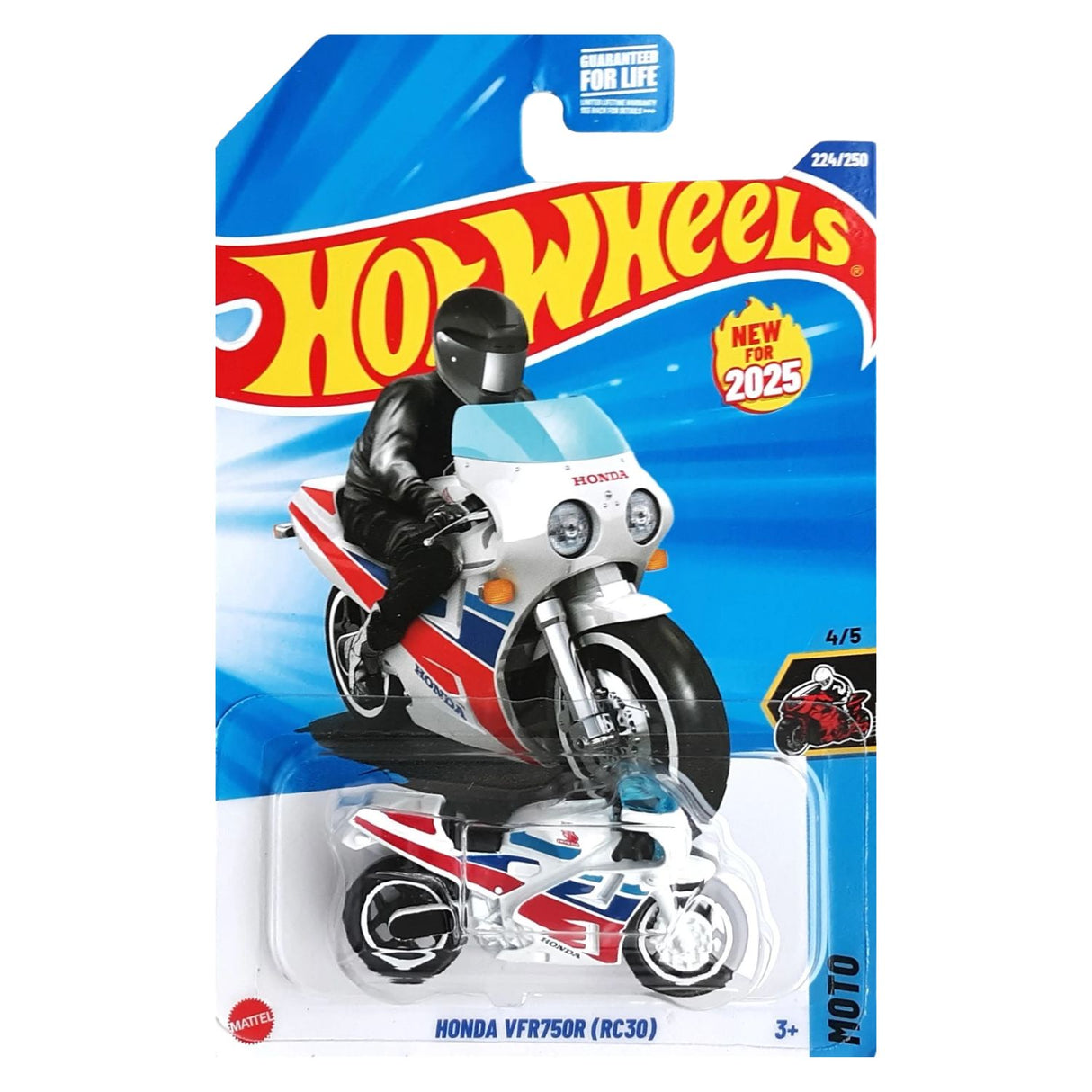 Auto Hot Wheels Honda Vfr750R (RC30) Juguete Mattel 224/250