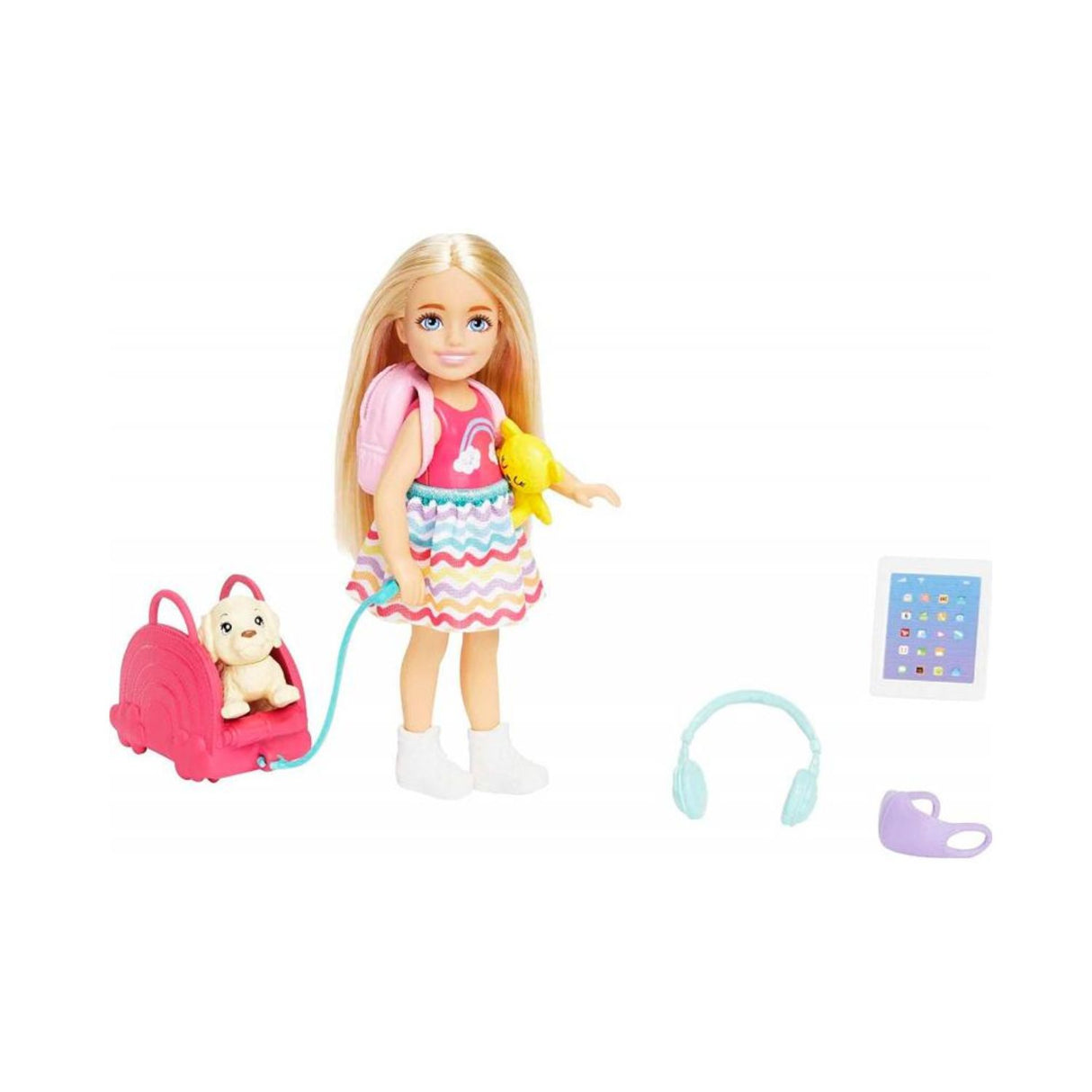 Barbie Muñeca Chelsea Viajera Juguete Mattel De Plastico