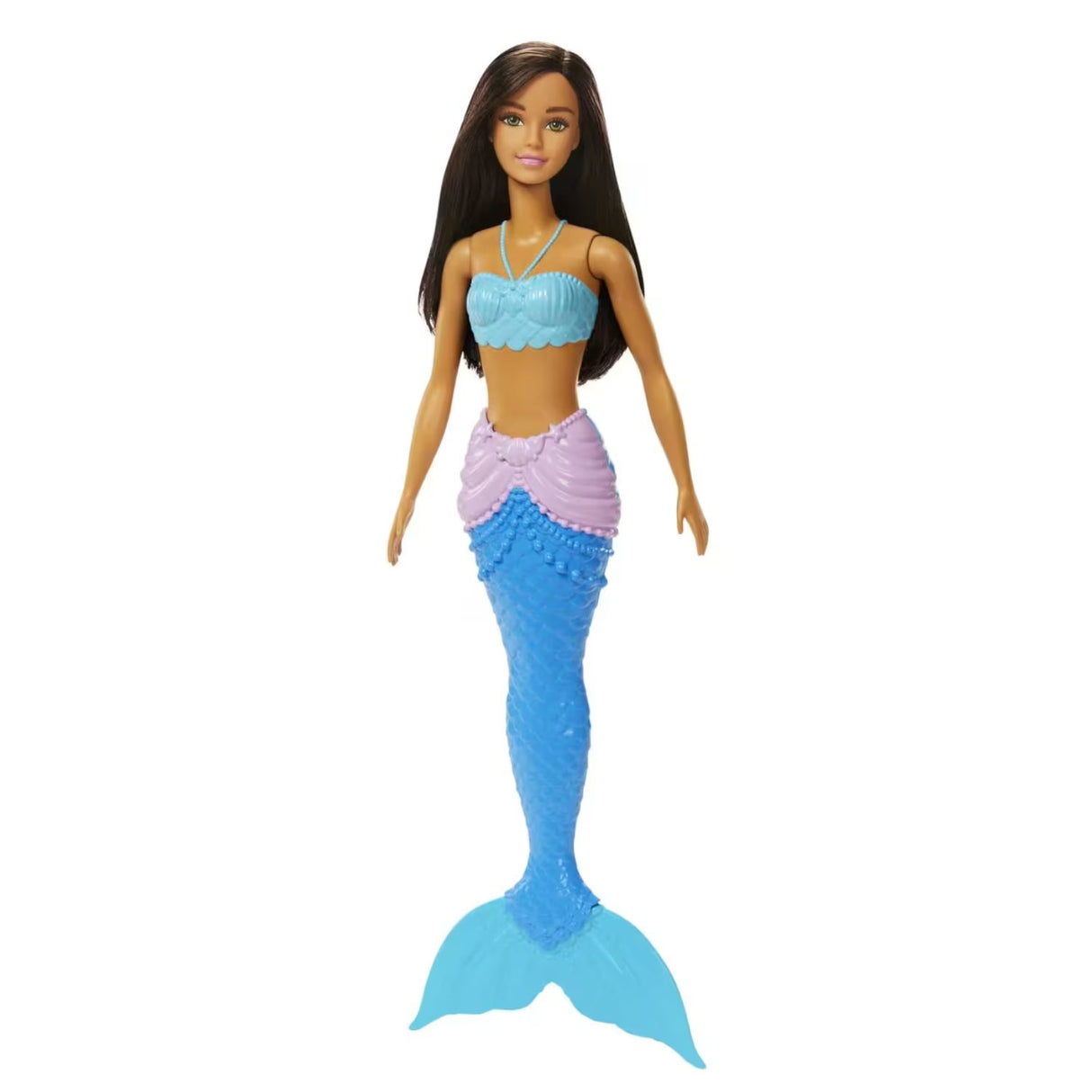 Barbie Muñeca Sirena Castaña Fantasia De Plastico Mattel