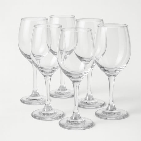 Display 6 Copas Transparente de Vino Tinto Rioja 386ml Cristar