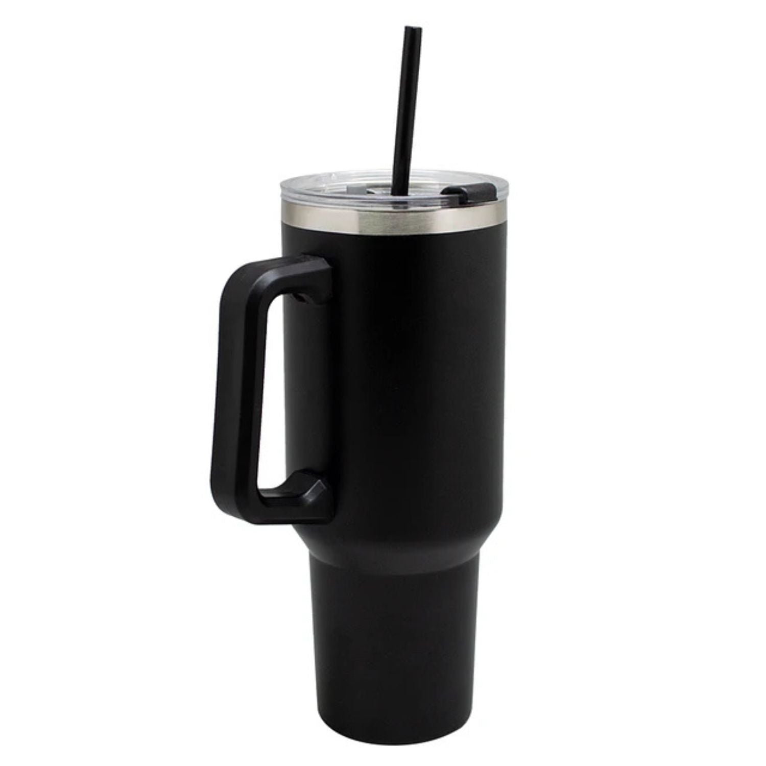 Vaso Mug Térmico Keep 1.1L Metálico Negro Con Bombilla
