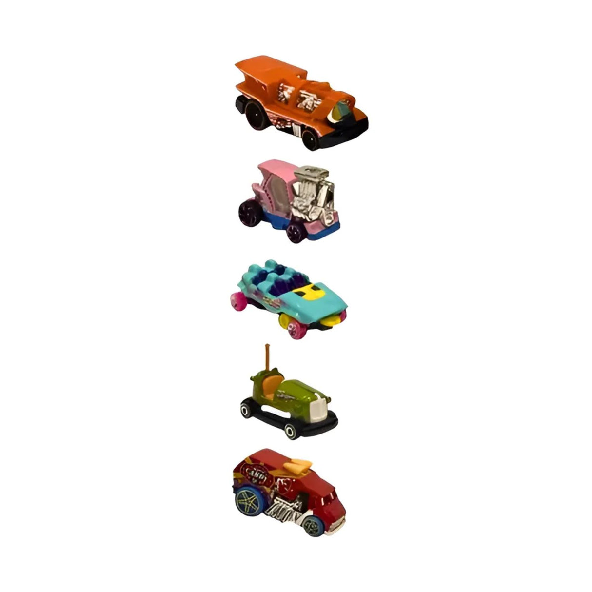 Set 5 Autos Basicos Hot Wheels Funk Park Vehiculo Mattel