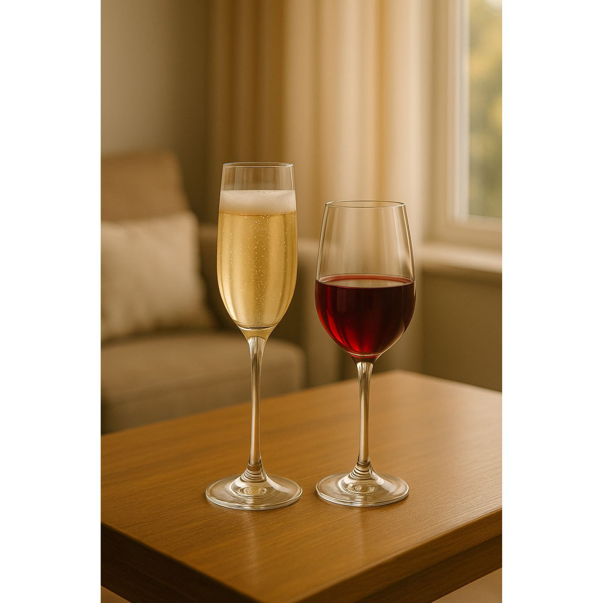 Set 6 Copas Flute 195mL + 6 Copas Vino 405mL Montepulciano