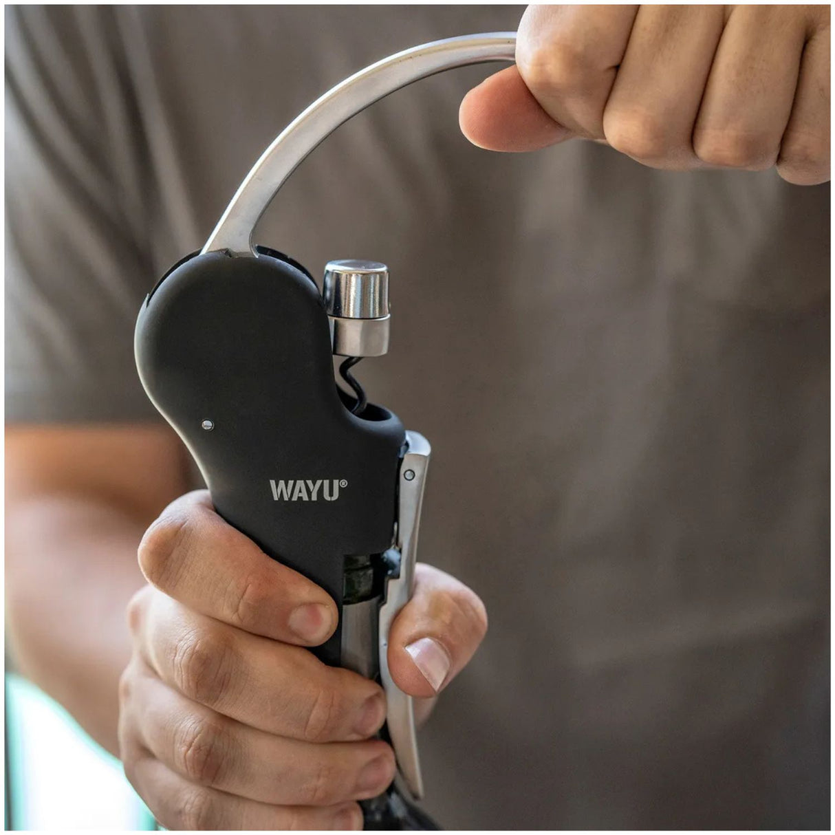 Abridor Vino Wayu Sacacorchos Acero Cocteleria Profesional