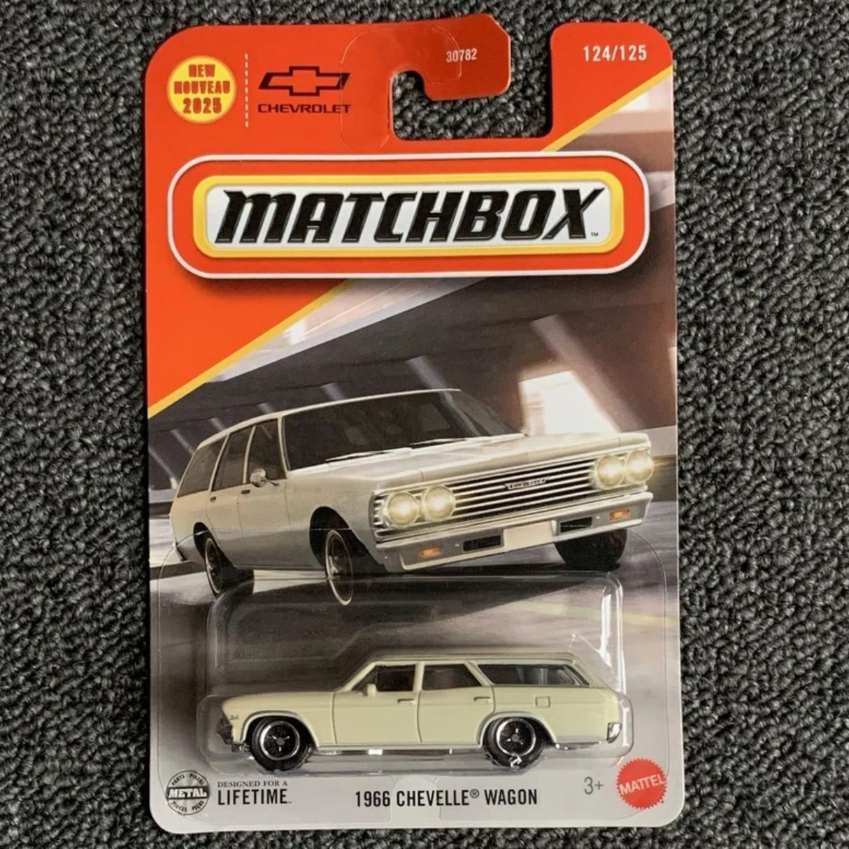 Auto Basico 1966 Chevelle Wagon Matchbox Mattel Juguete