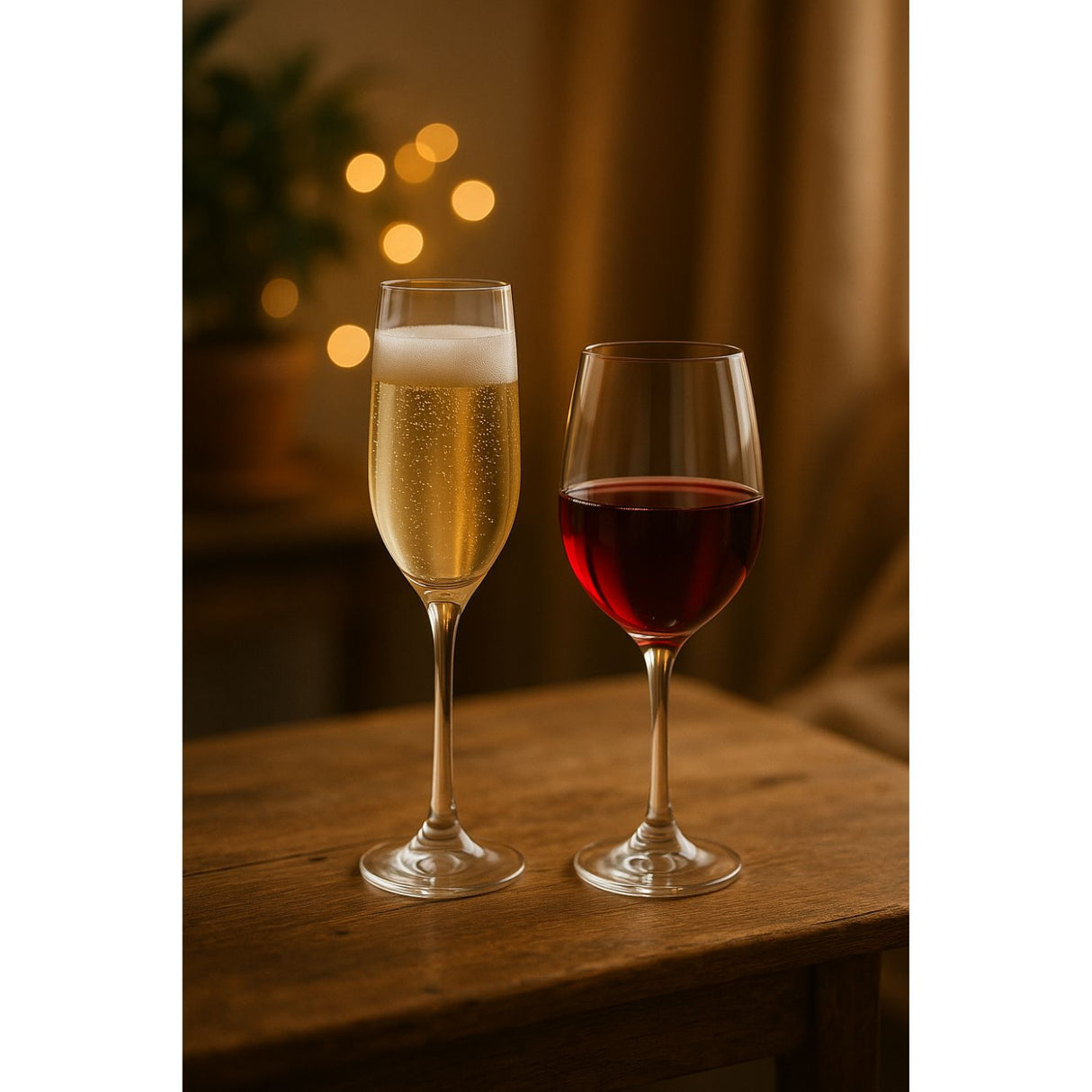 Set 6 Copas Flute 195mL + 6 Copas Vino 585mL Montepulciano