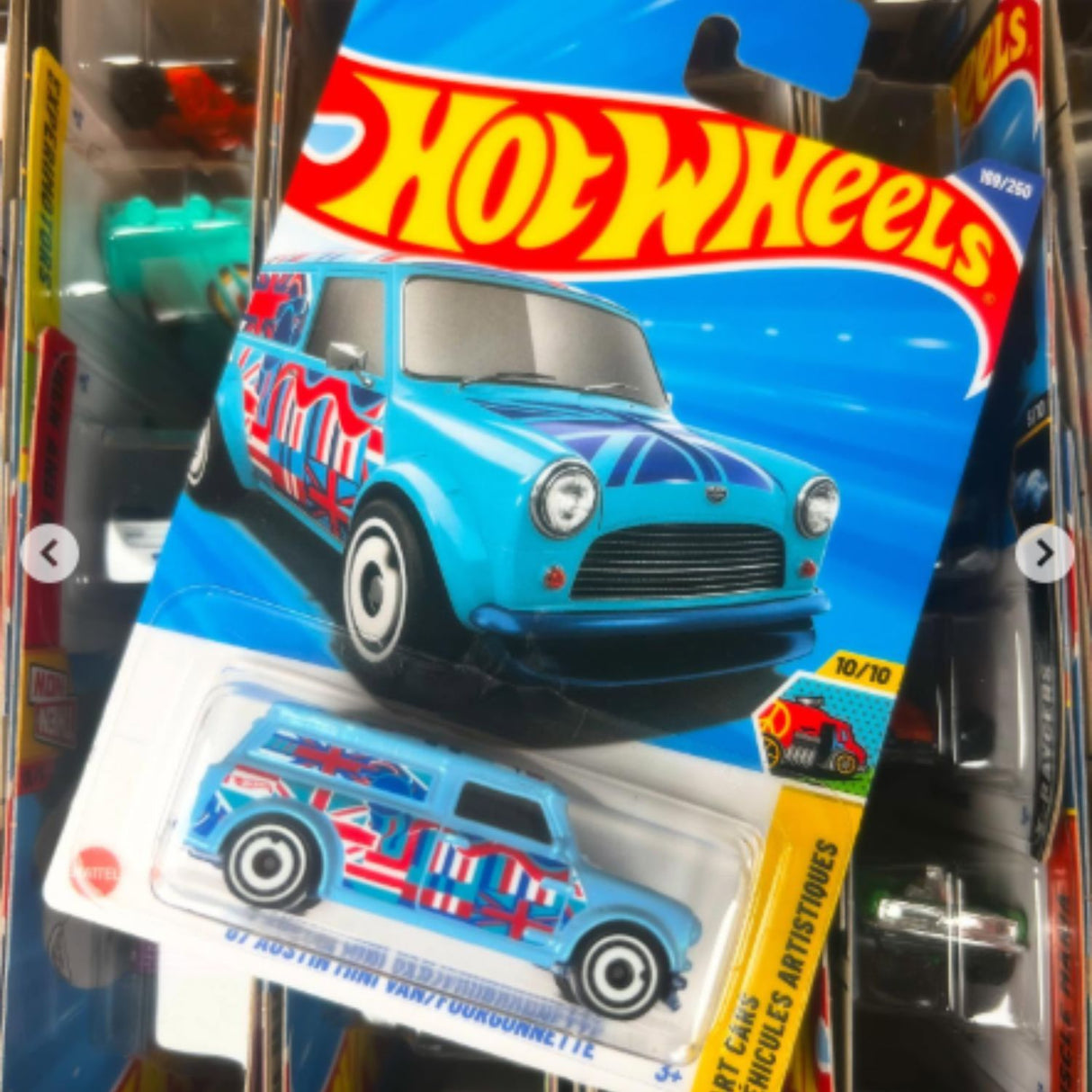 Auto Hot Wheels 67 Austin Mini Van/Fourgonnette 169/250