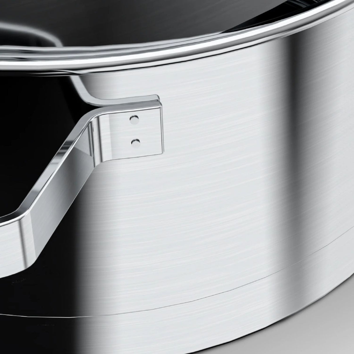 Cacerola Alta Acero Inoxidable 24Cm Cocina Con Tapa Wens