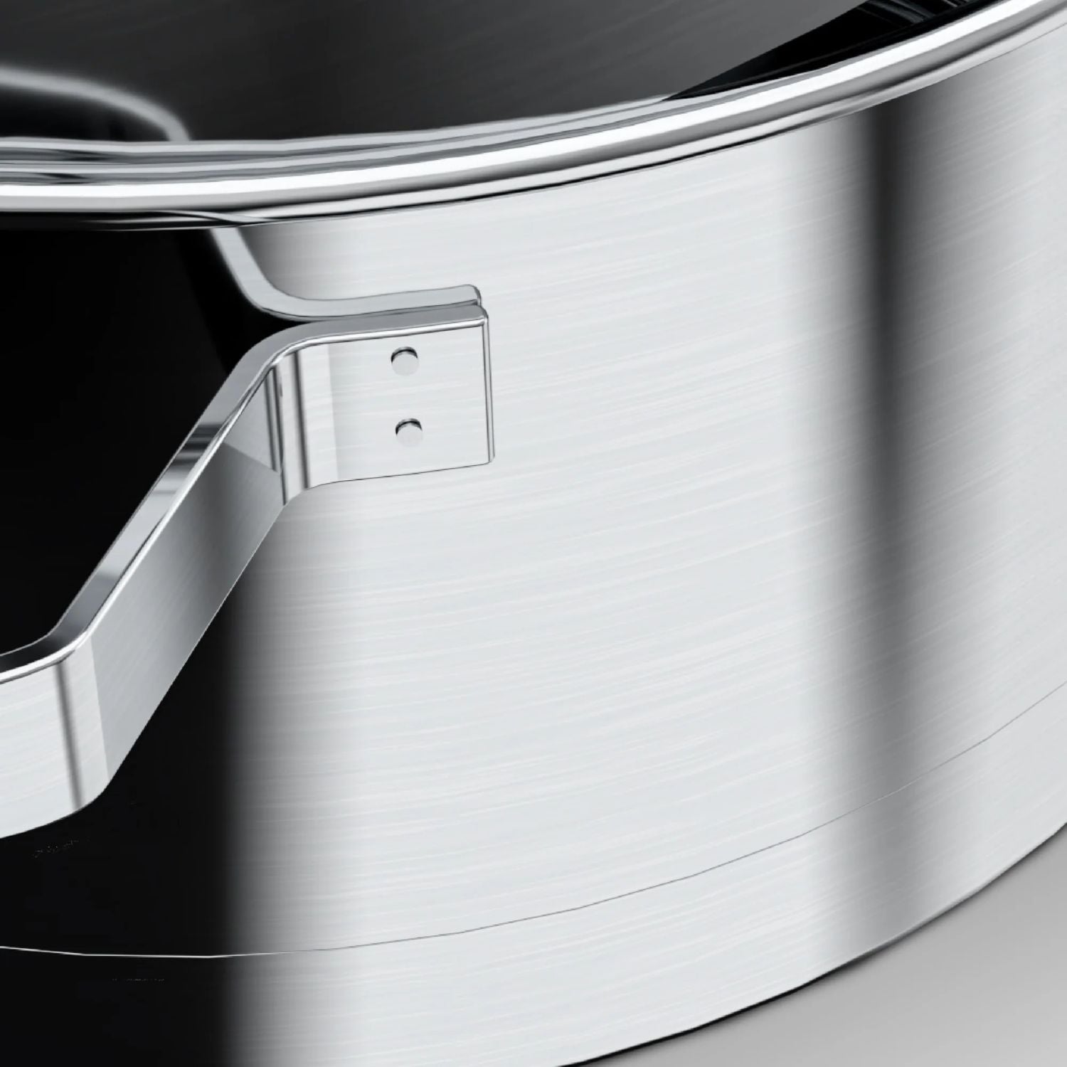 Cacerola Alta Acero Inoxidable 24Cm Cocina Con Tapa Wens