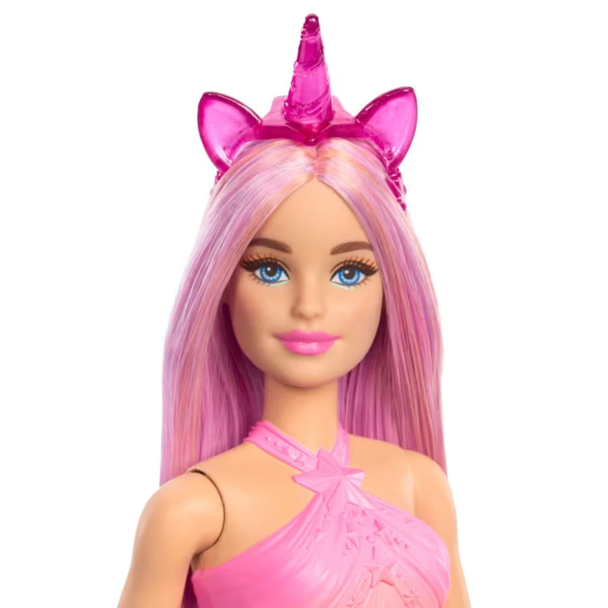 Barbie Muñeca Unicornio Falda De Ensueño Mattel Cabello Rosa