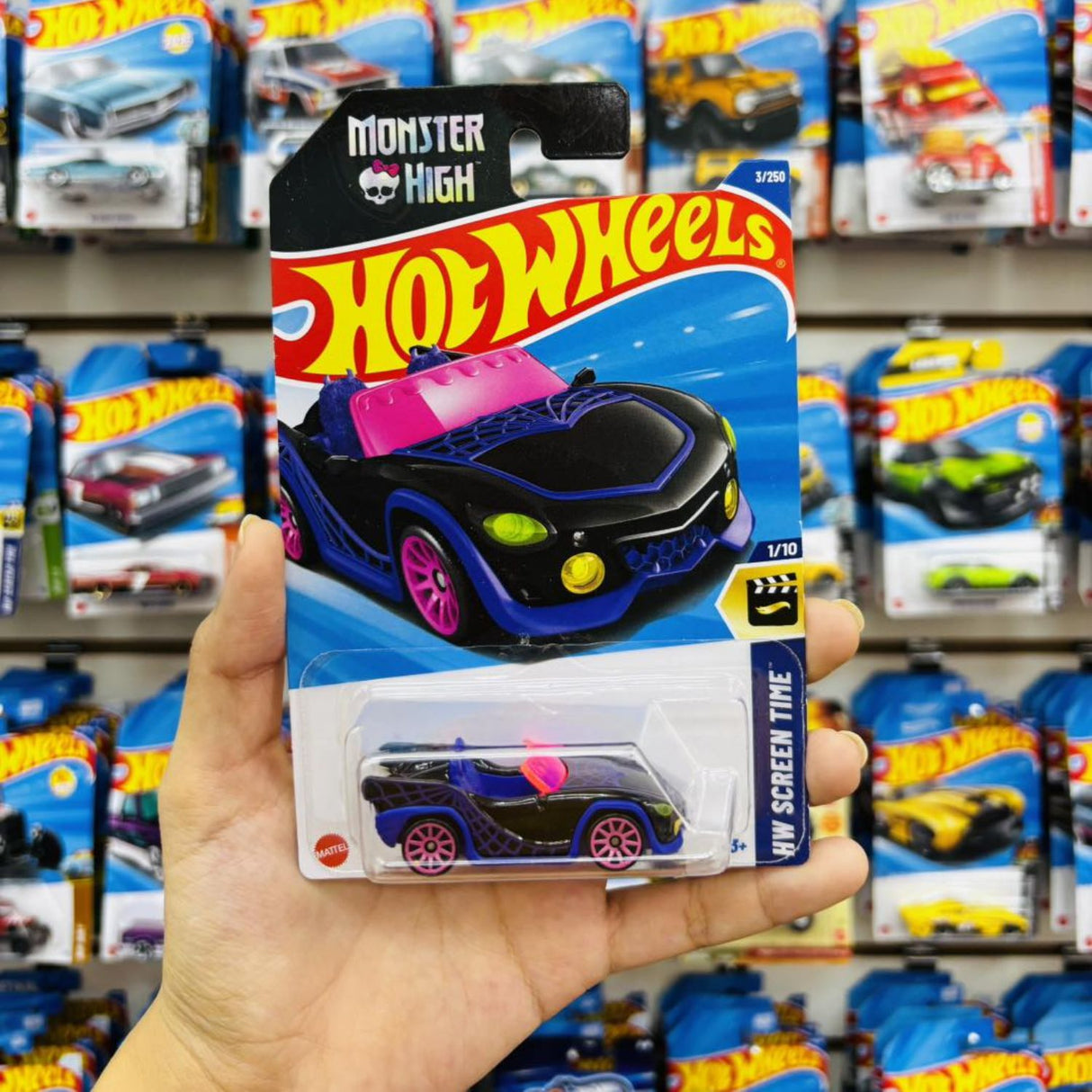 Auto Hot Wheels Monster High Ghoul Mobile Mattel 3/250