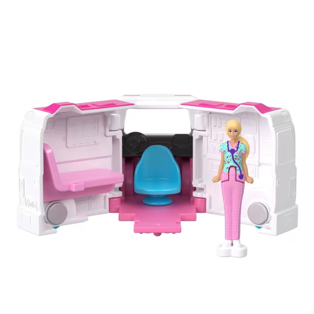 Barbie Vehiculo Ambulancia Muñeca Sorpresa Barbieland Mattel