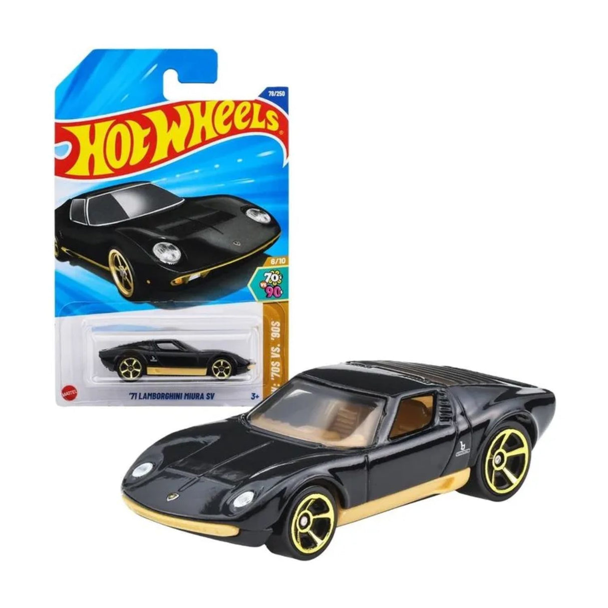 Auto Hot Wheels 71 Lamborghini Miura Sv Mattel 78/250 | Disparo.cl