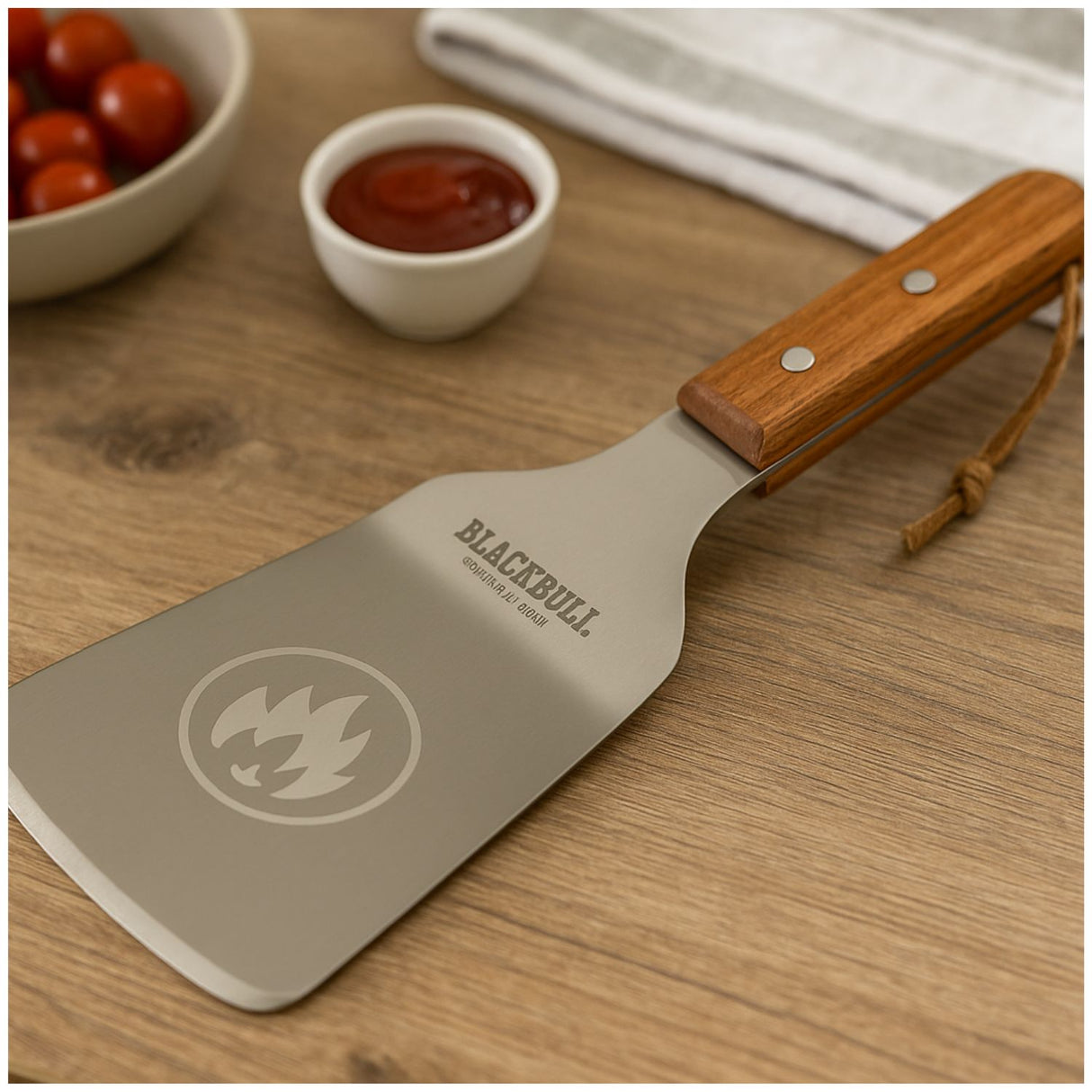 Espatula Rigida Acero Multiuso Black Bull para Cocina Asados