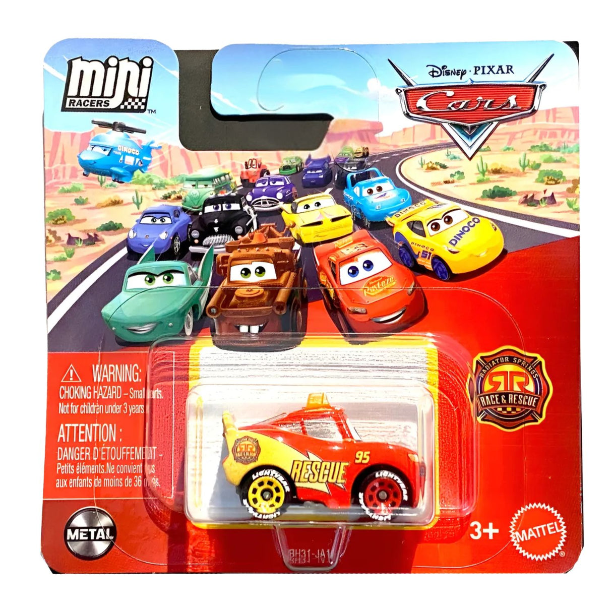 Auto Juguete Rayo McQueen Cars Vehiculo Mattel Mini Racer
