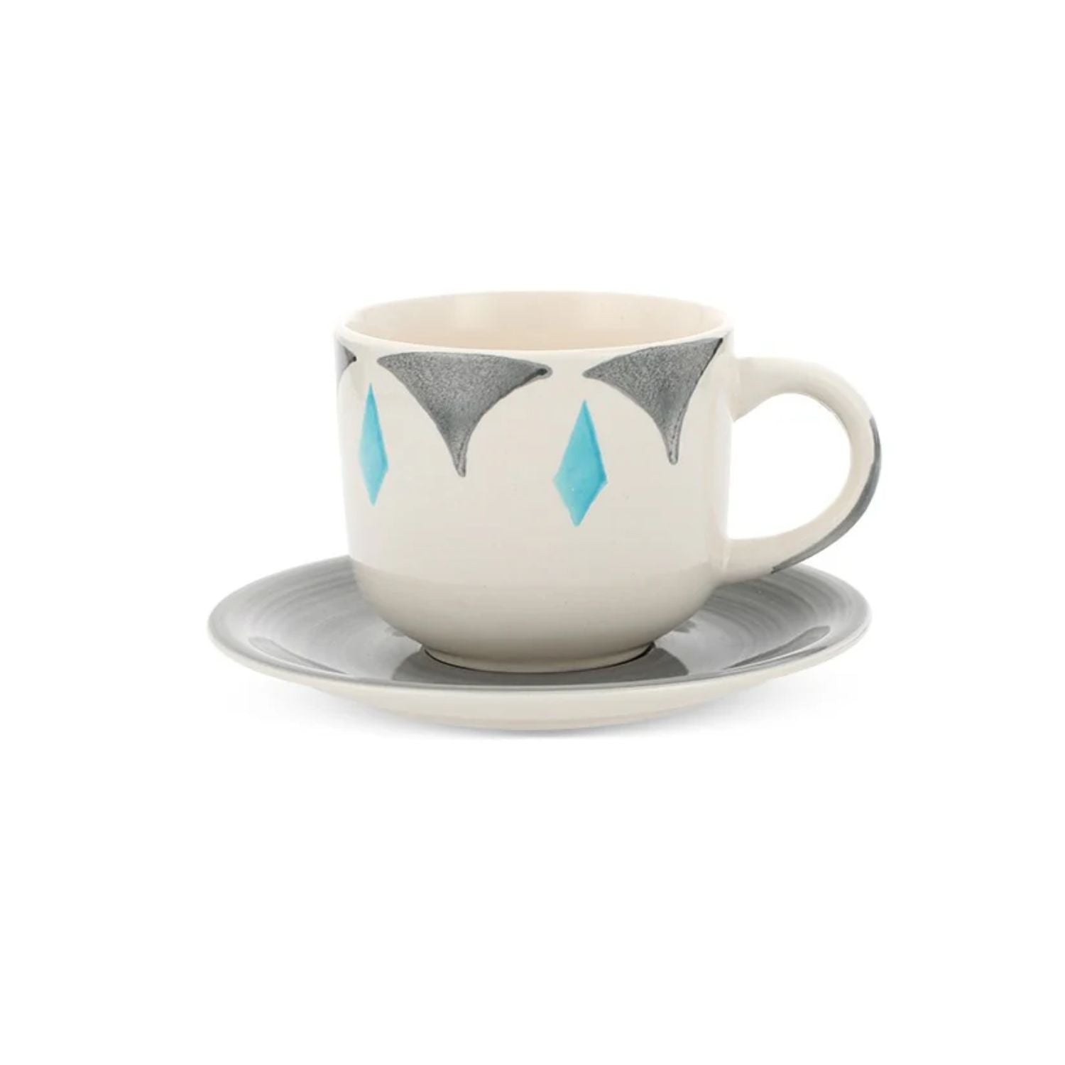 Juego 30pzs Ceramica Marianne Hallen Color Celeste