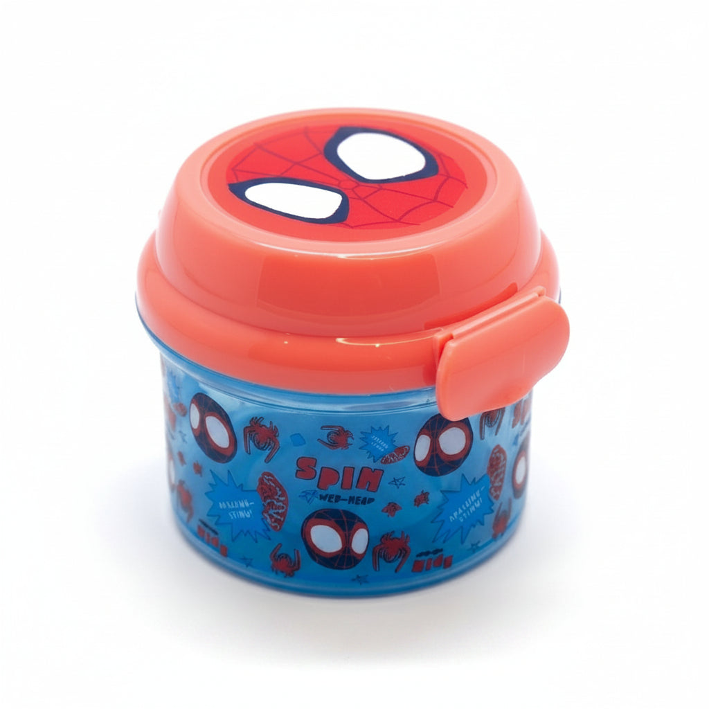Porta Snack Infantil Spiderman Libre de BPA Contenedor