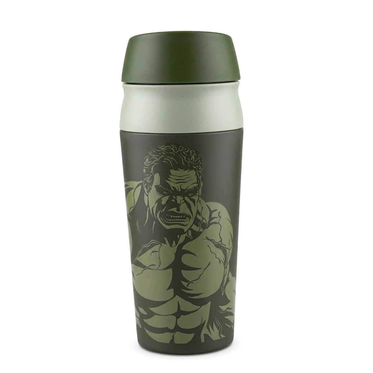 Mug Termico Hulk Acero Inoxidable 560ml Libre de BPA fondo blanco