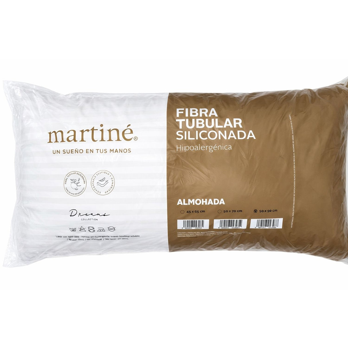 Almohada Estandar Blanca Martiné 50x90cm Poliester | Disparo.cl