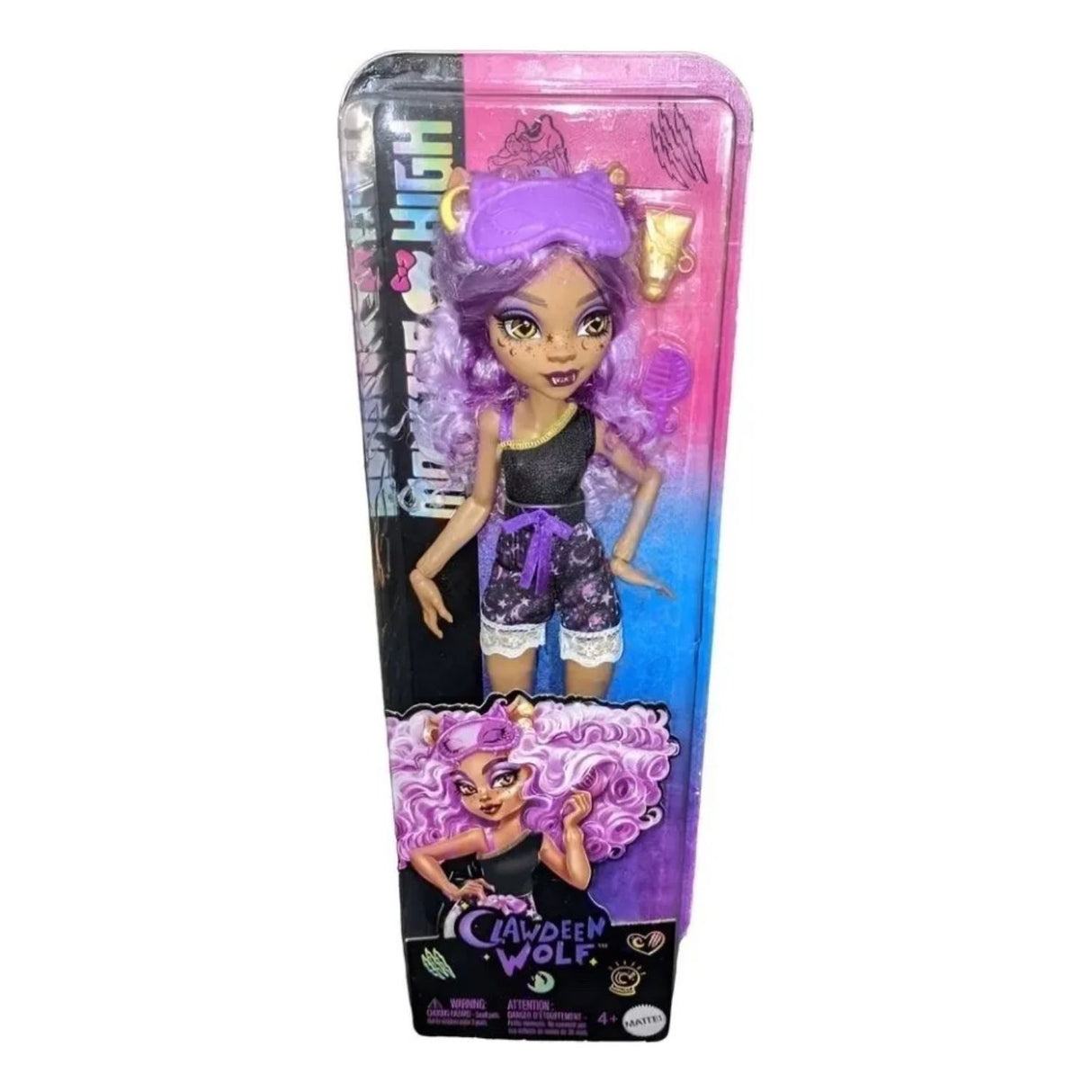 Muñeca Clawdeen Monster High Pijamas Monstruosas Mattel