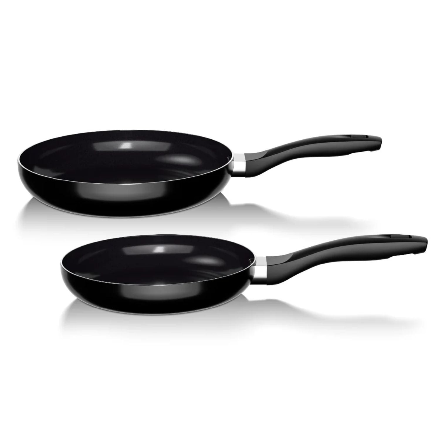 Batería de Cocina 15Pzas Aluminio Antiadherente Negro Wolf