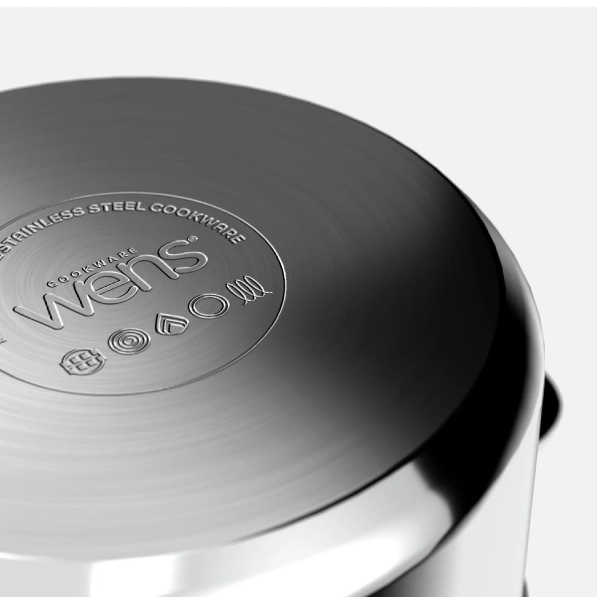 Cacerola Alta Acero Inoxidable 24Cm Cocina Con Tapa Wens