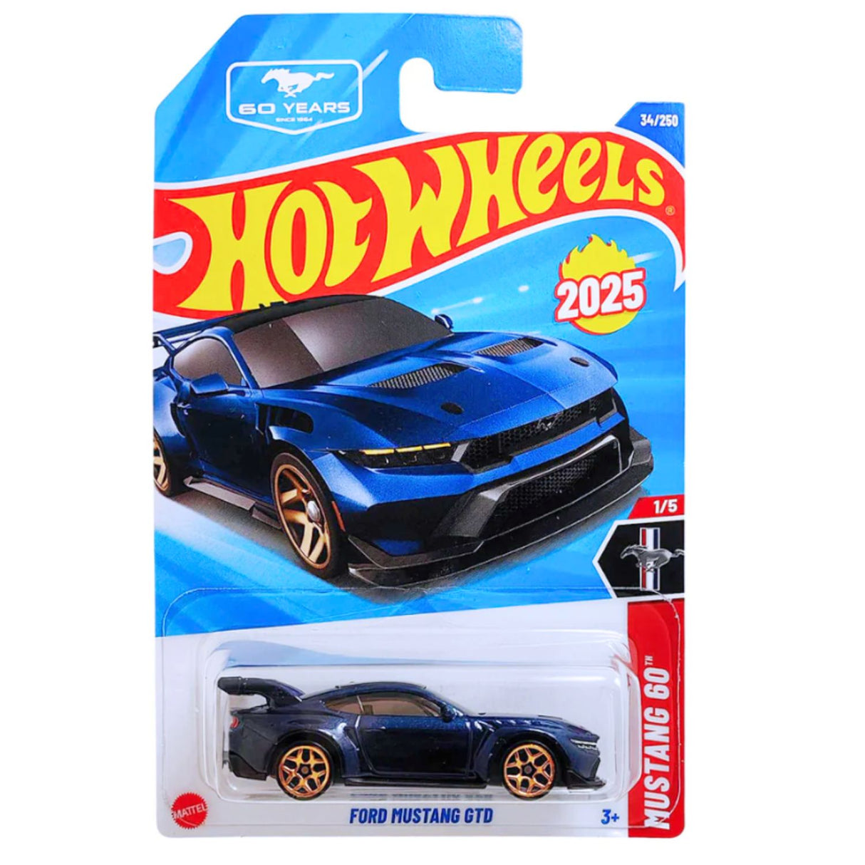 Auto Hot Wheels Regular Ford Mustang Gtd Mattel 34/250