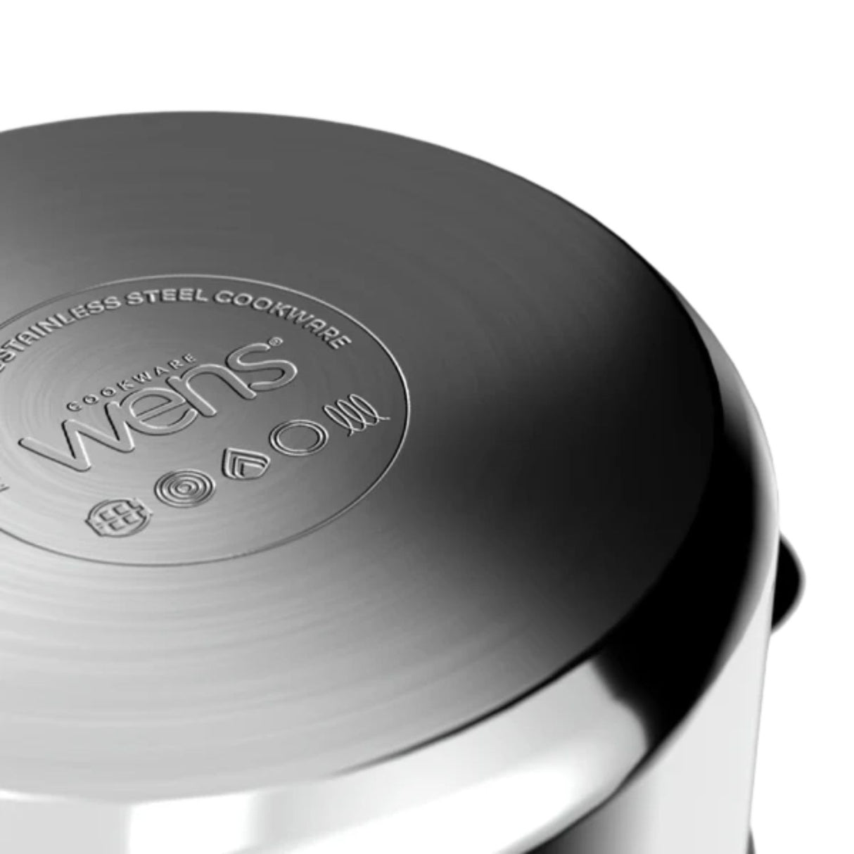 Cacerola Olla Acero Inoxidable De Cocina Con Tapa 24Cm Wens