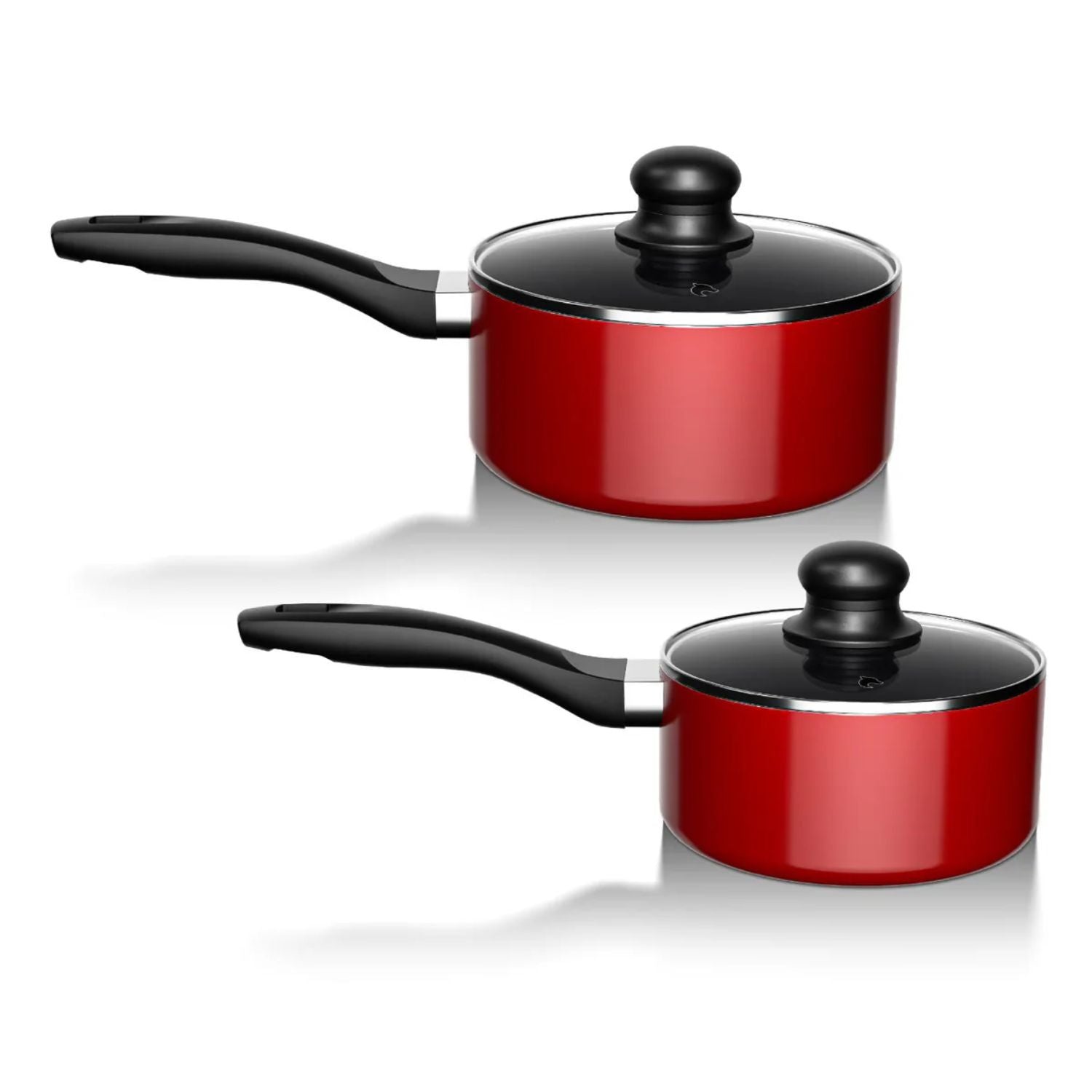 Batería de Cocina 15Pzas Aluminio Antiadherente Rojo Wolf